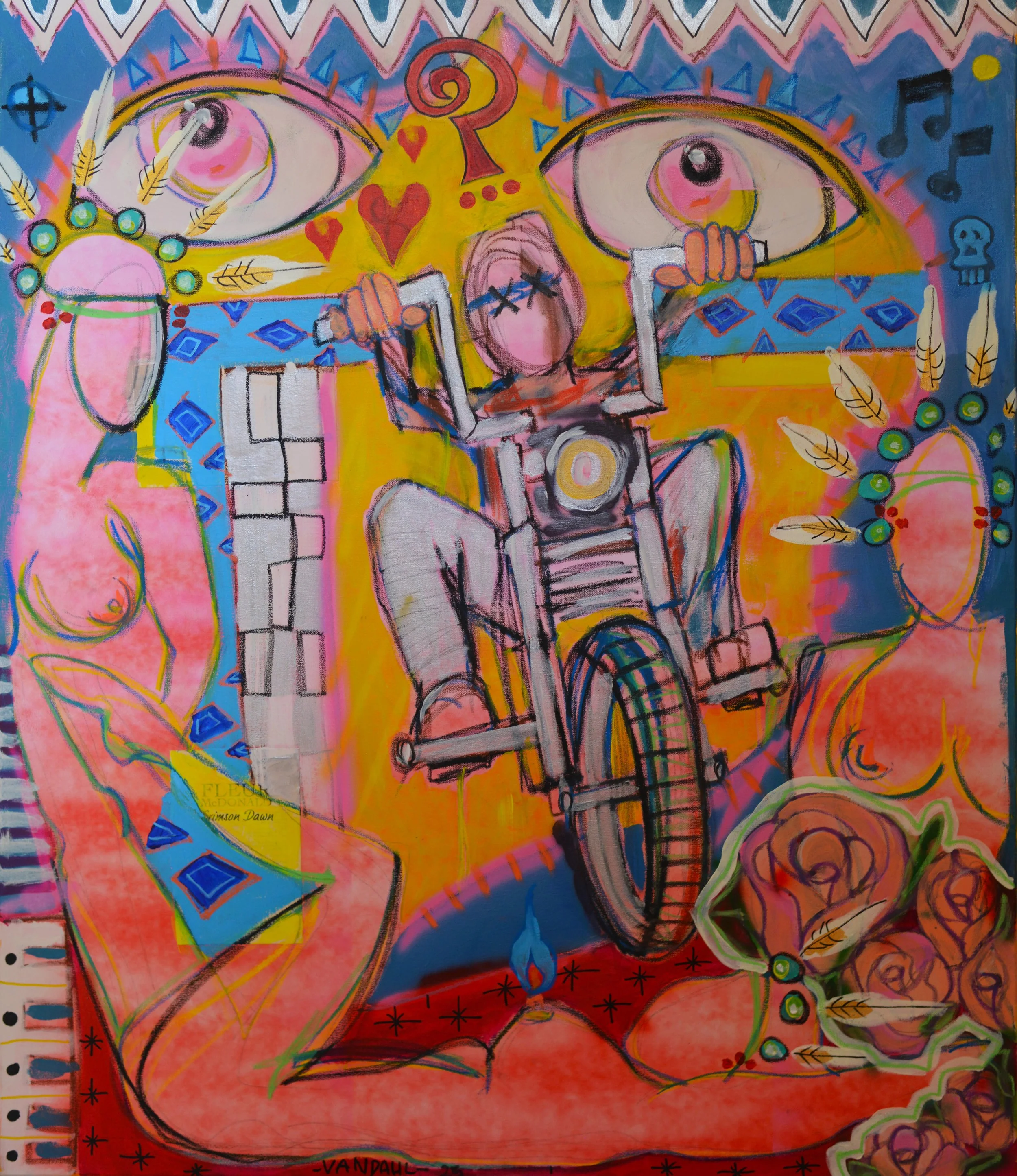 "Left on Read" - 2025 - Acrylic Paint on canvas - 120cm x 100cm