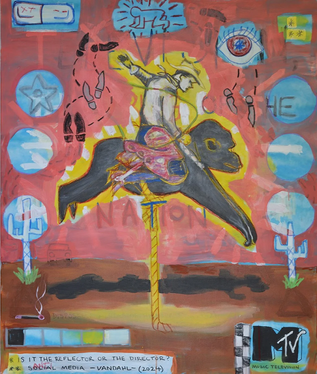 "A Drugstore Cowboy" - 2024 - Acrylic Paint on canvas - 120cm x 100cm