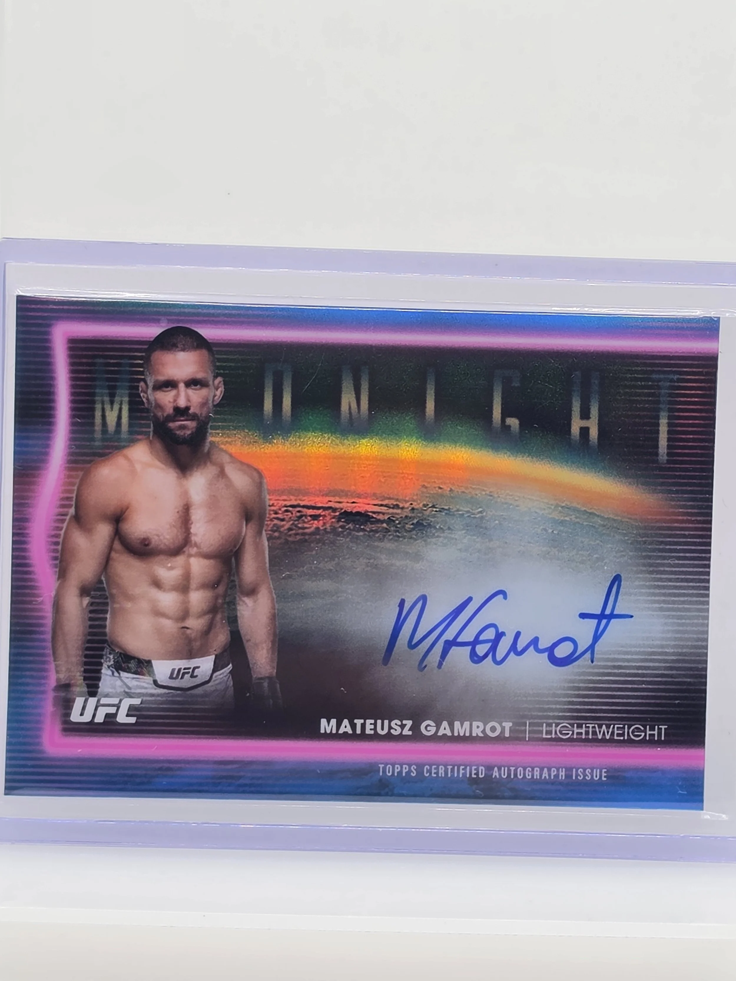 Mateusz Gamrot 2025 Midnight Horizon Signatures Auto