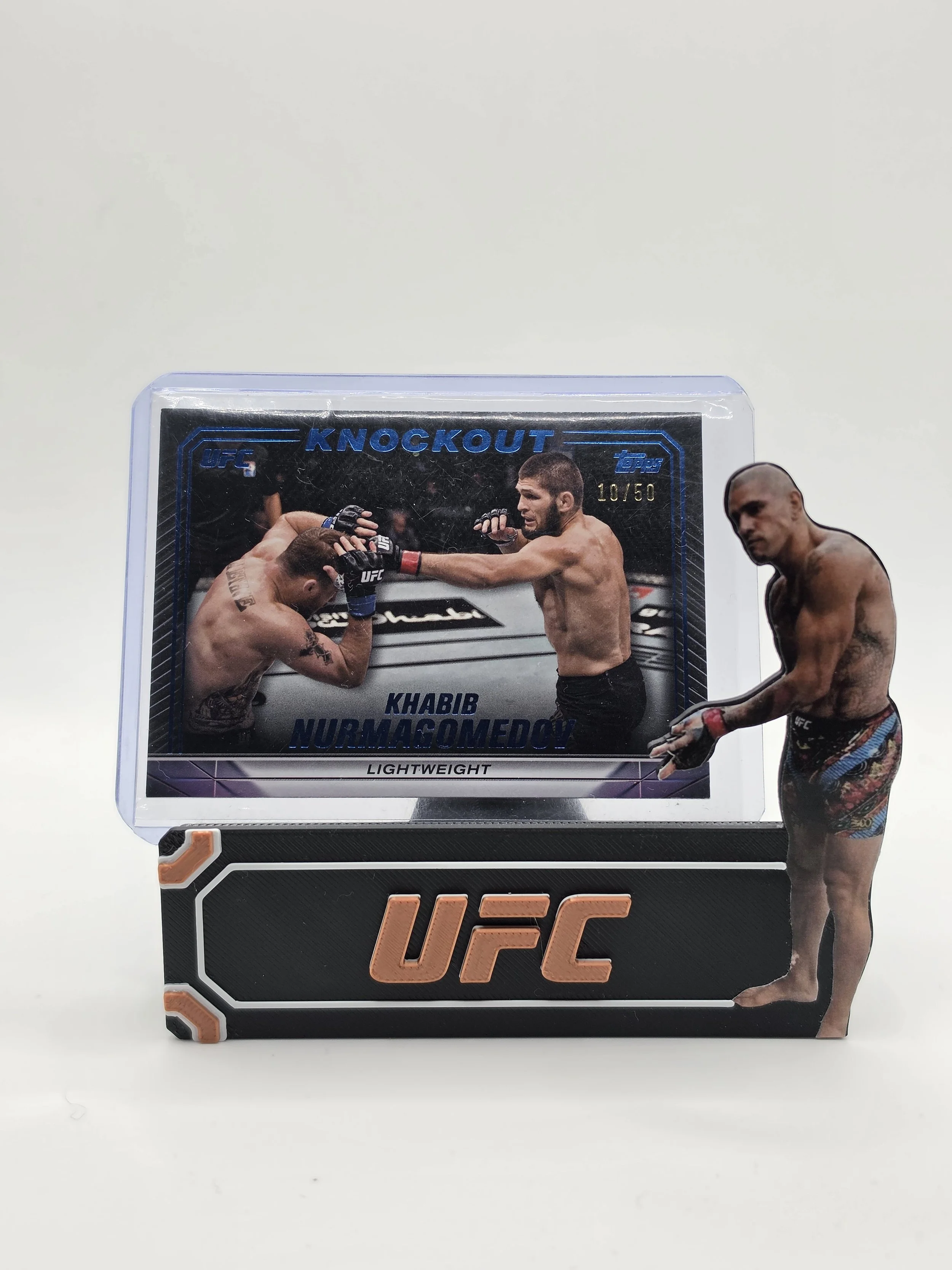 Khabib Nurmagomedov 2024 UFC Topps Knockout Blue 10/50