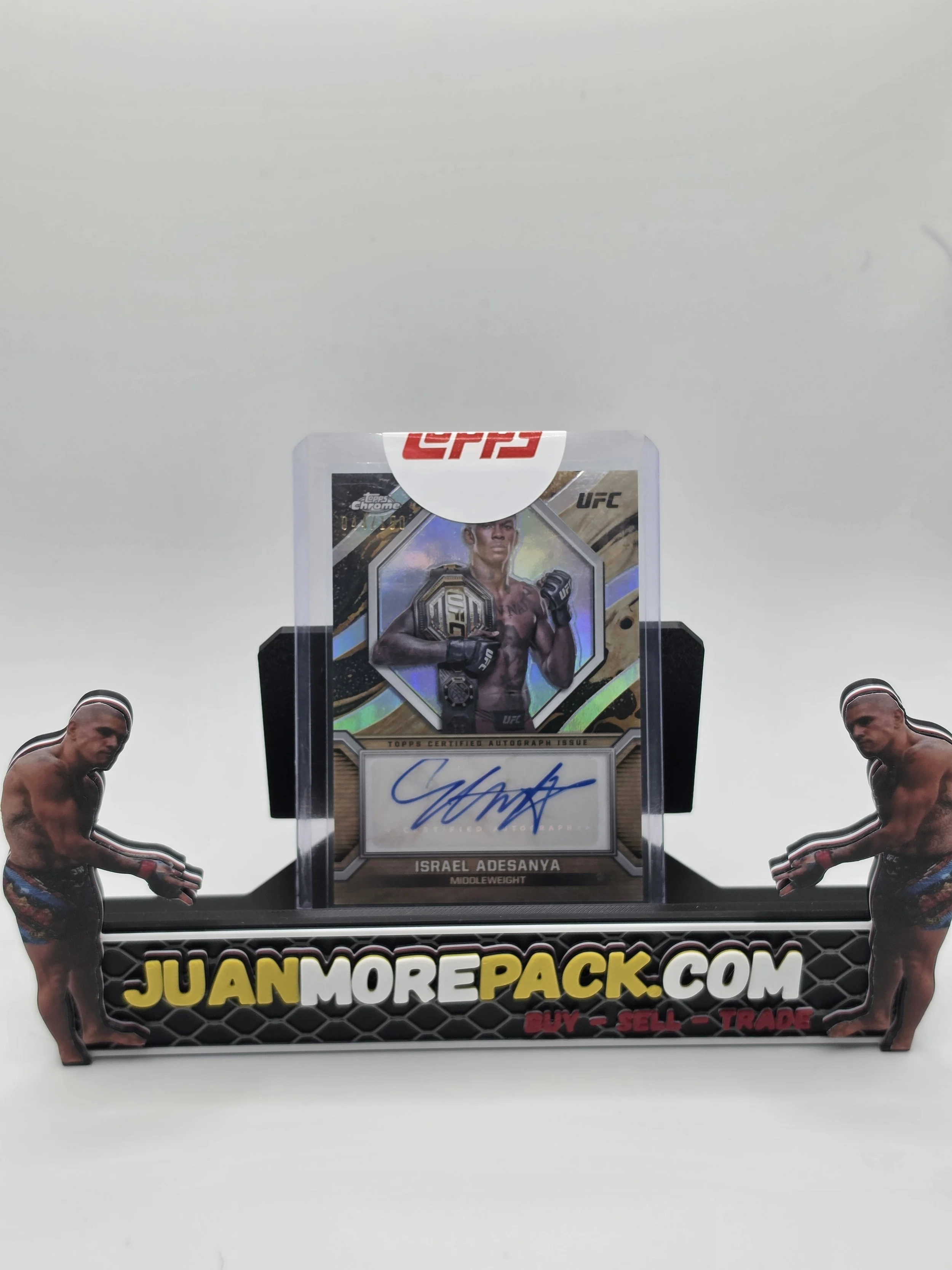 Israel Adesanya 2024 Topps Marks of a Champion Auto /150