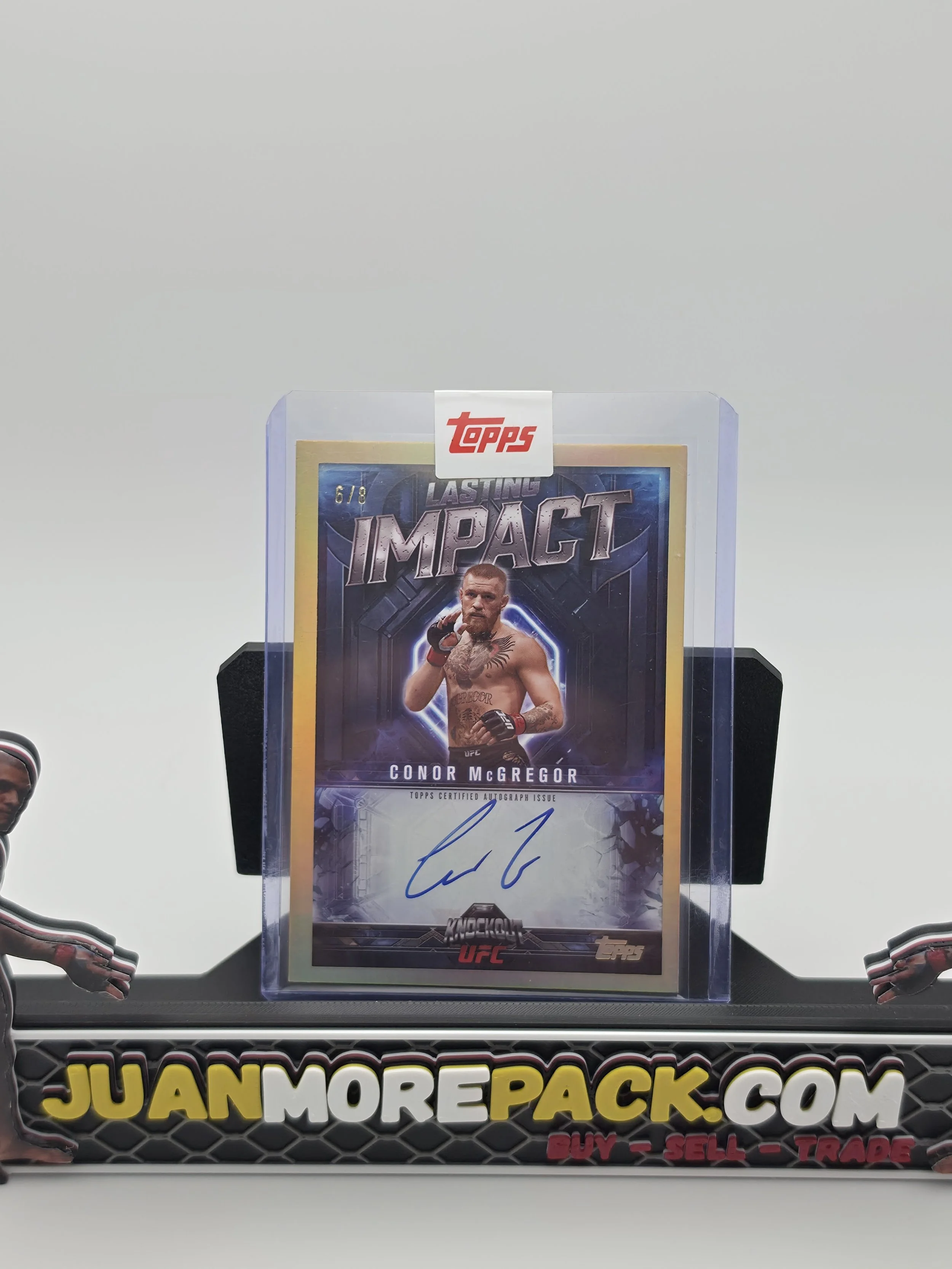 Conor McGregor 2025 Topps Lasting Impact Auto 6/8