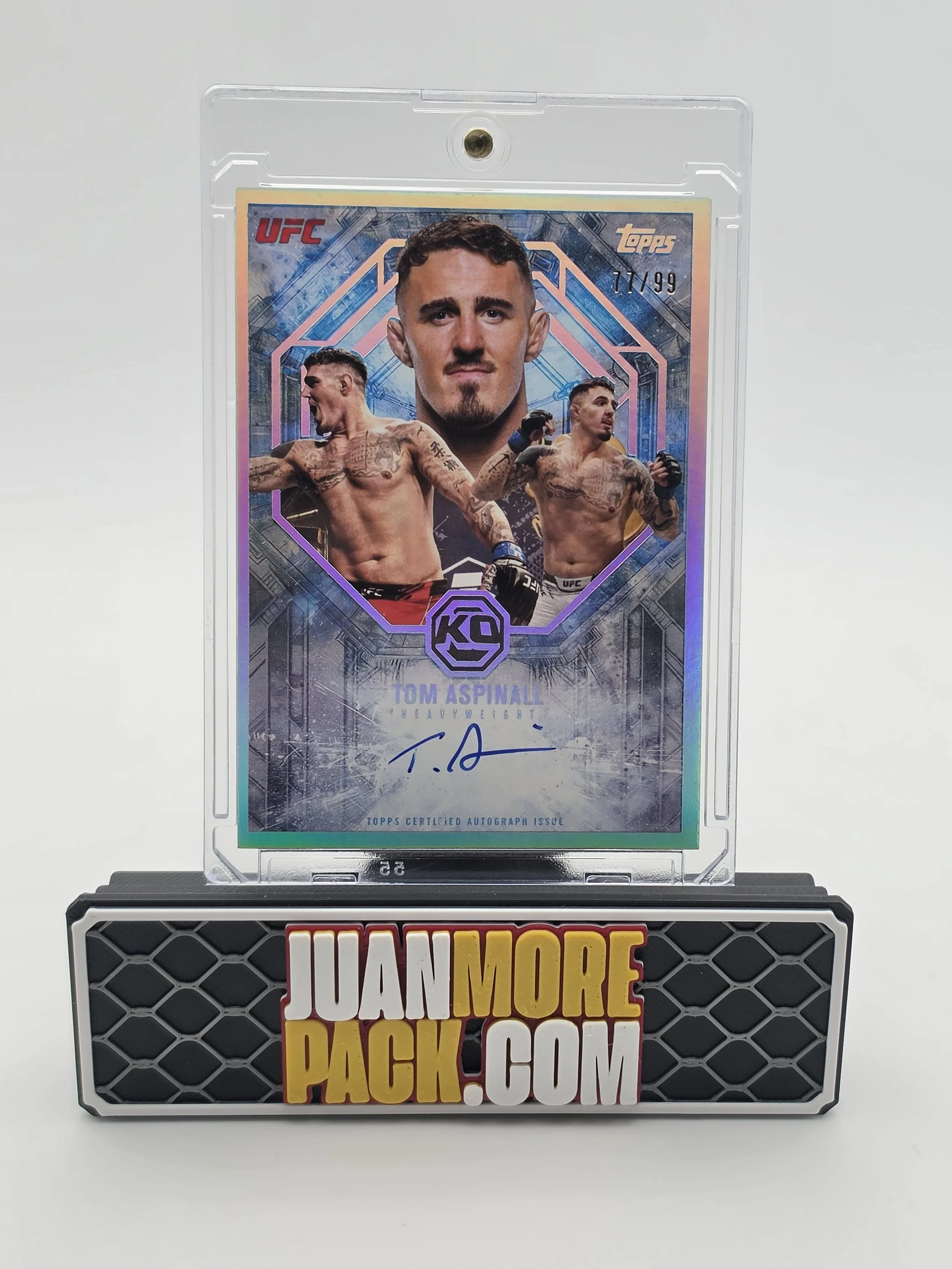 Tom Aspinall 2026 Topps Collage-a-Graphs Auto 77/99