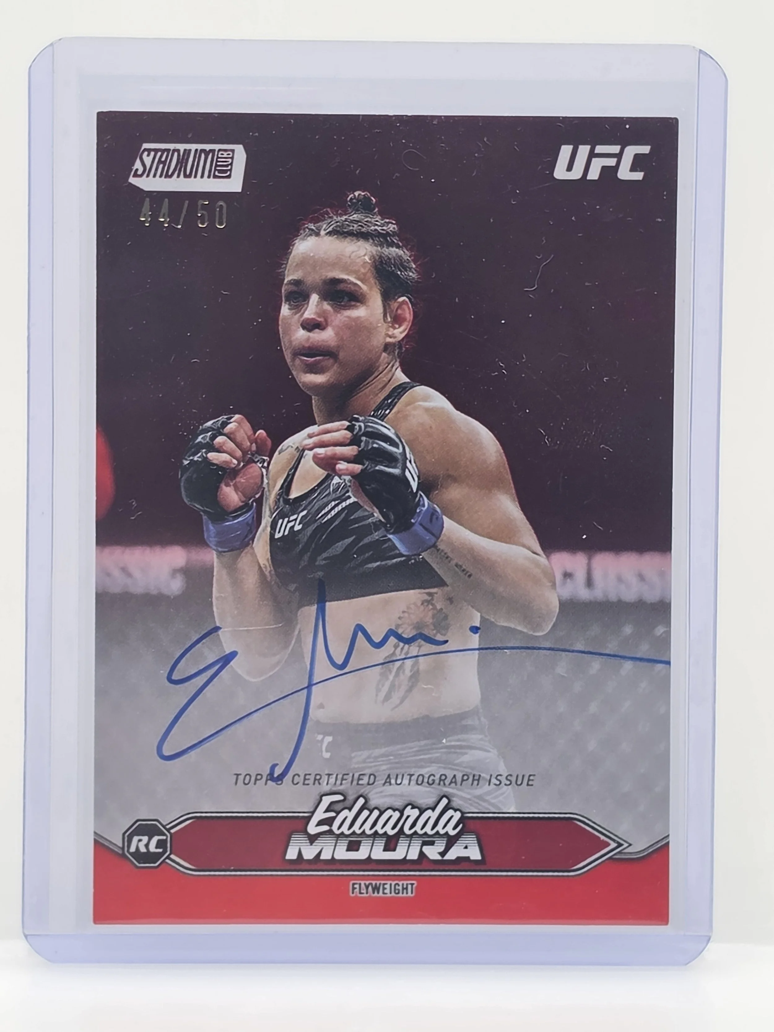 Eduarda Moura 2025 Topps Stadium Red Auto 44/50