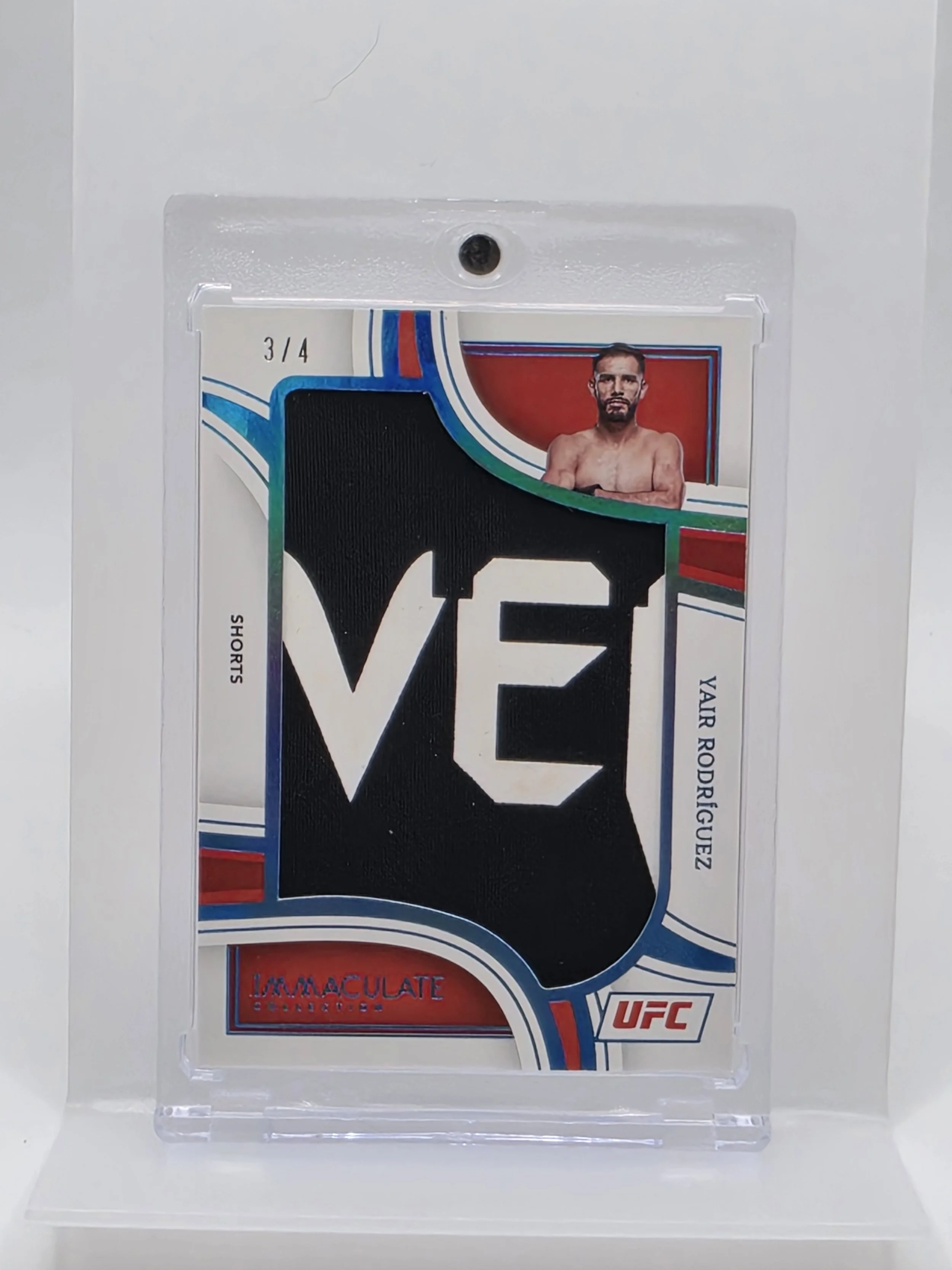 Yair Rodriguez 2023 Panini Immaculate Collection Shorts Patch Relic 3/4