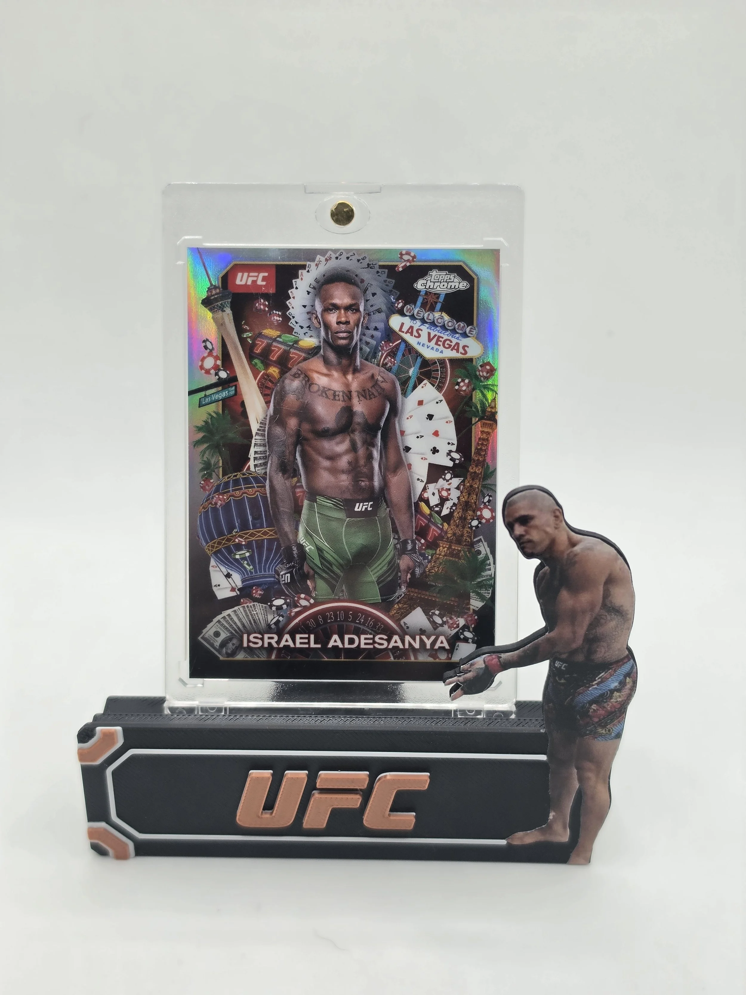 Israel Adesanya 2025 UFC Topps Chrome Titans