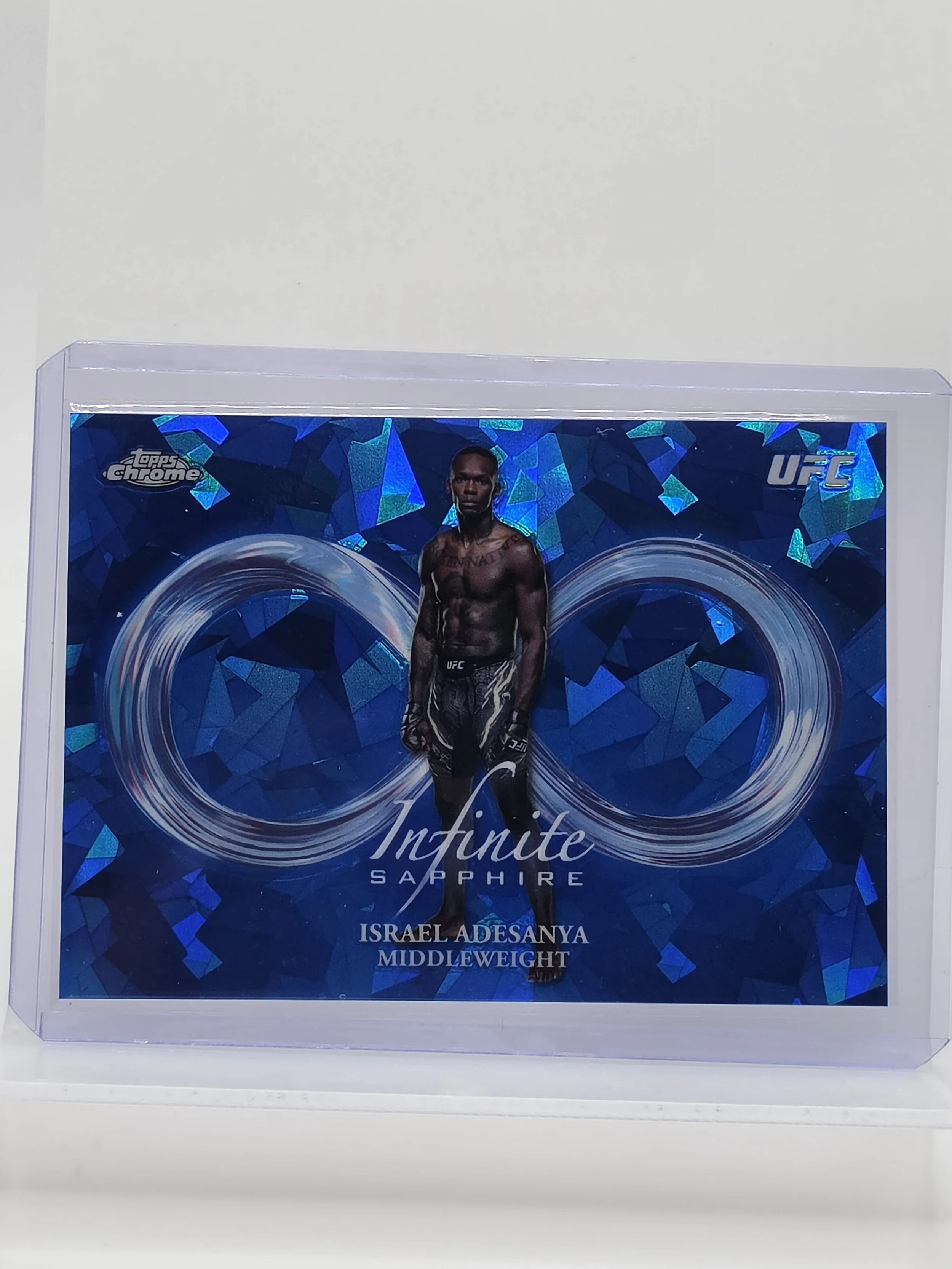 Israel Adesanya 2025 Topps Infinite Sapphire