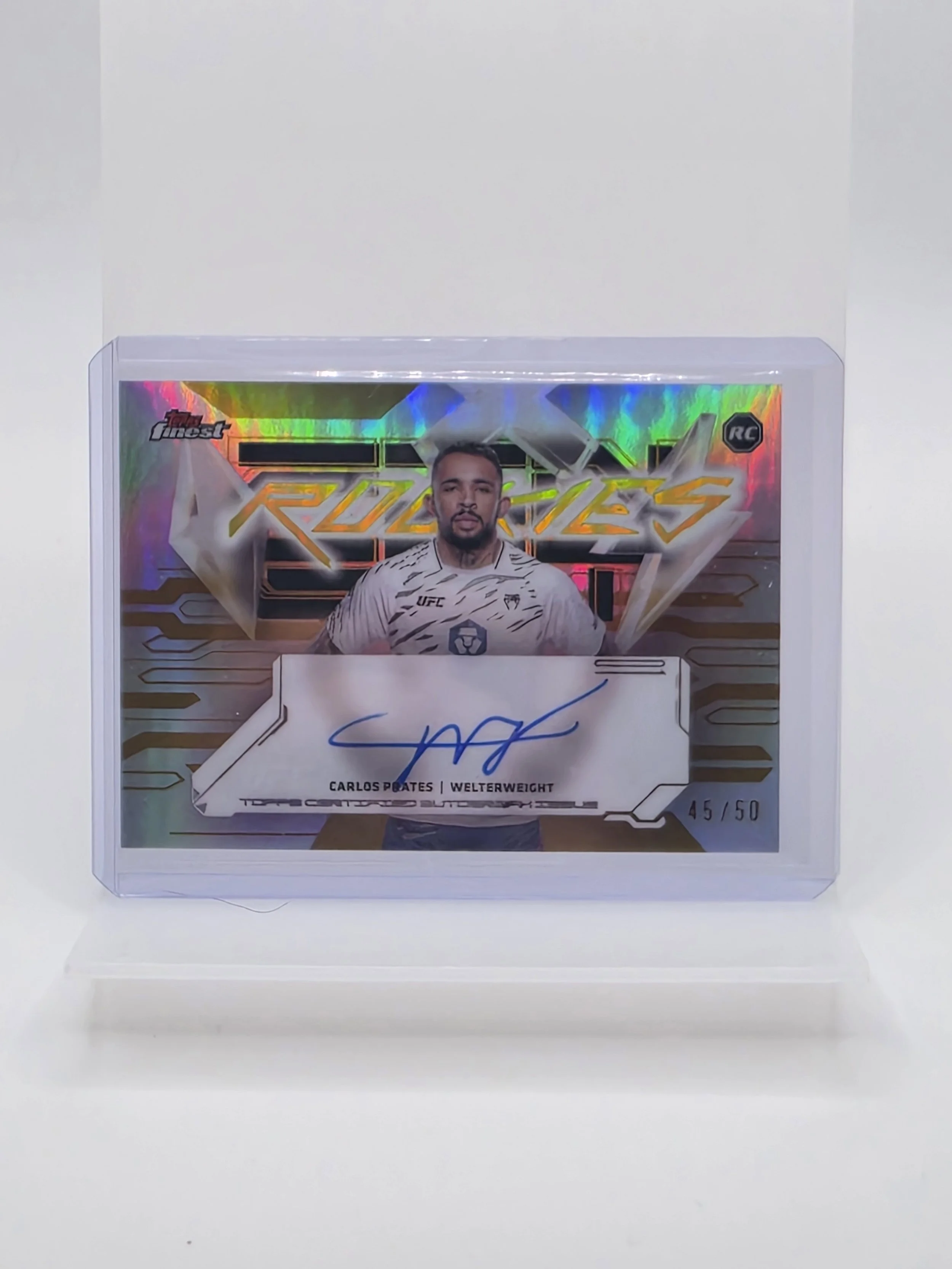 Carlos Prates 2025 Topps Finest Auto Gold 45/50