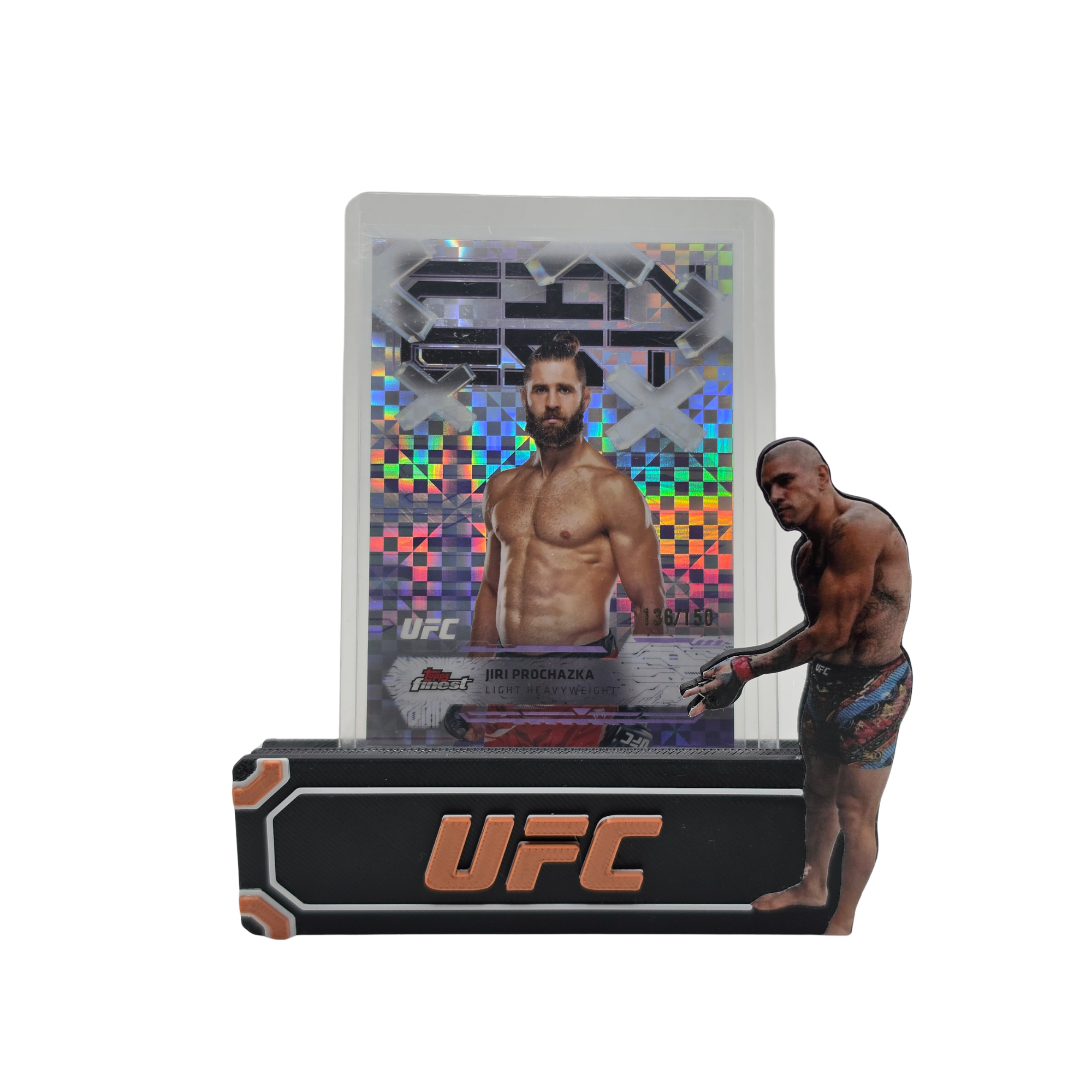 Jiri Prochazka 2025 UFC Topps Finest Purple Checkerboard 136/150