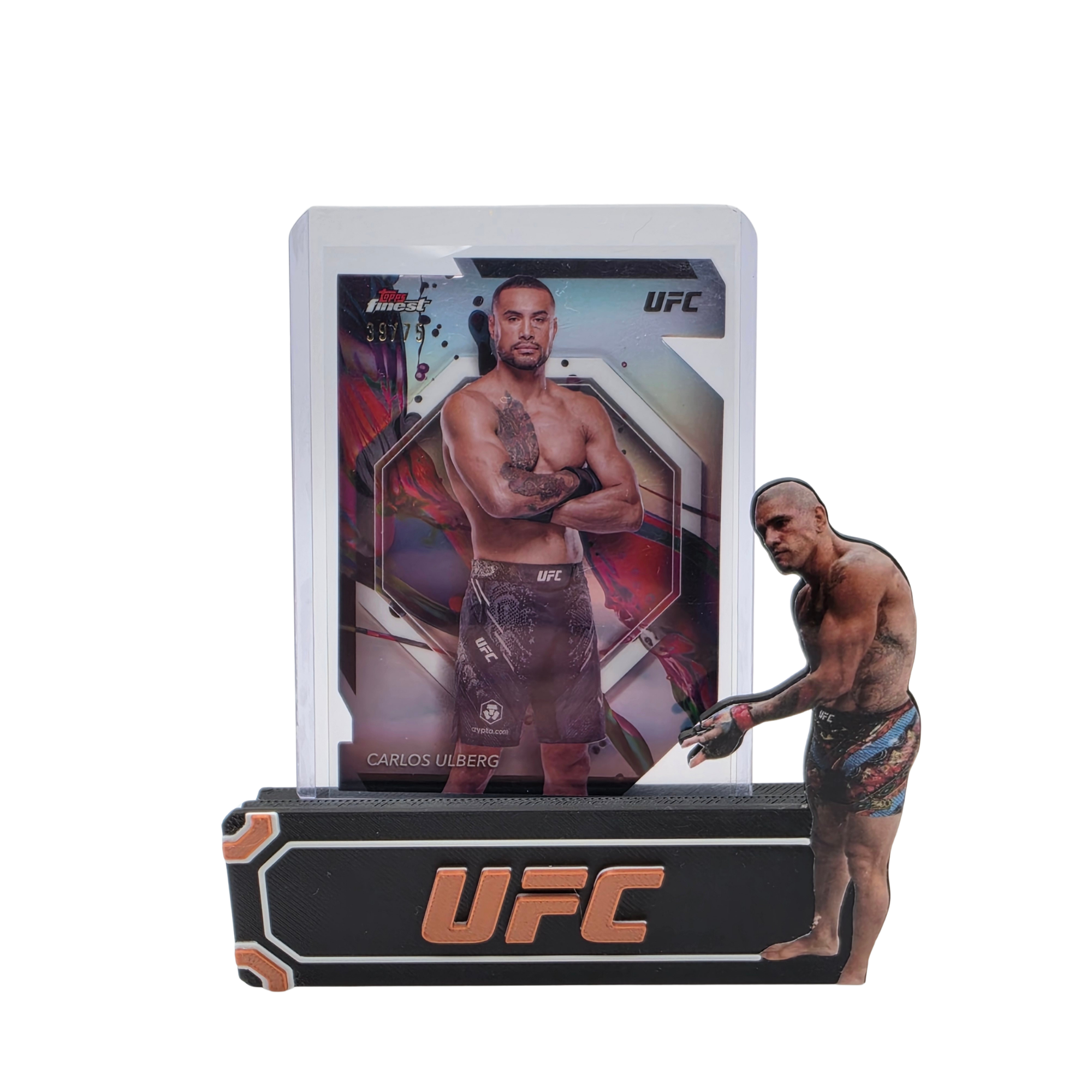 Carlos Ulberg 2024 UFC Topps Finest Die-Cut 39/75