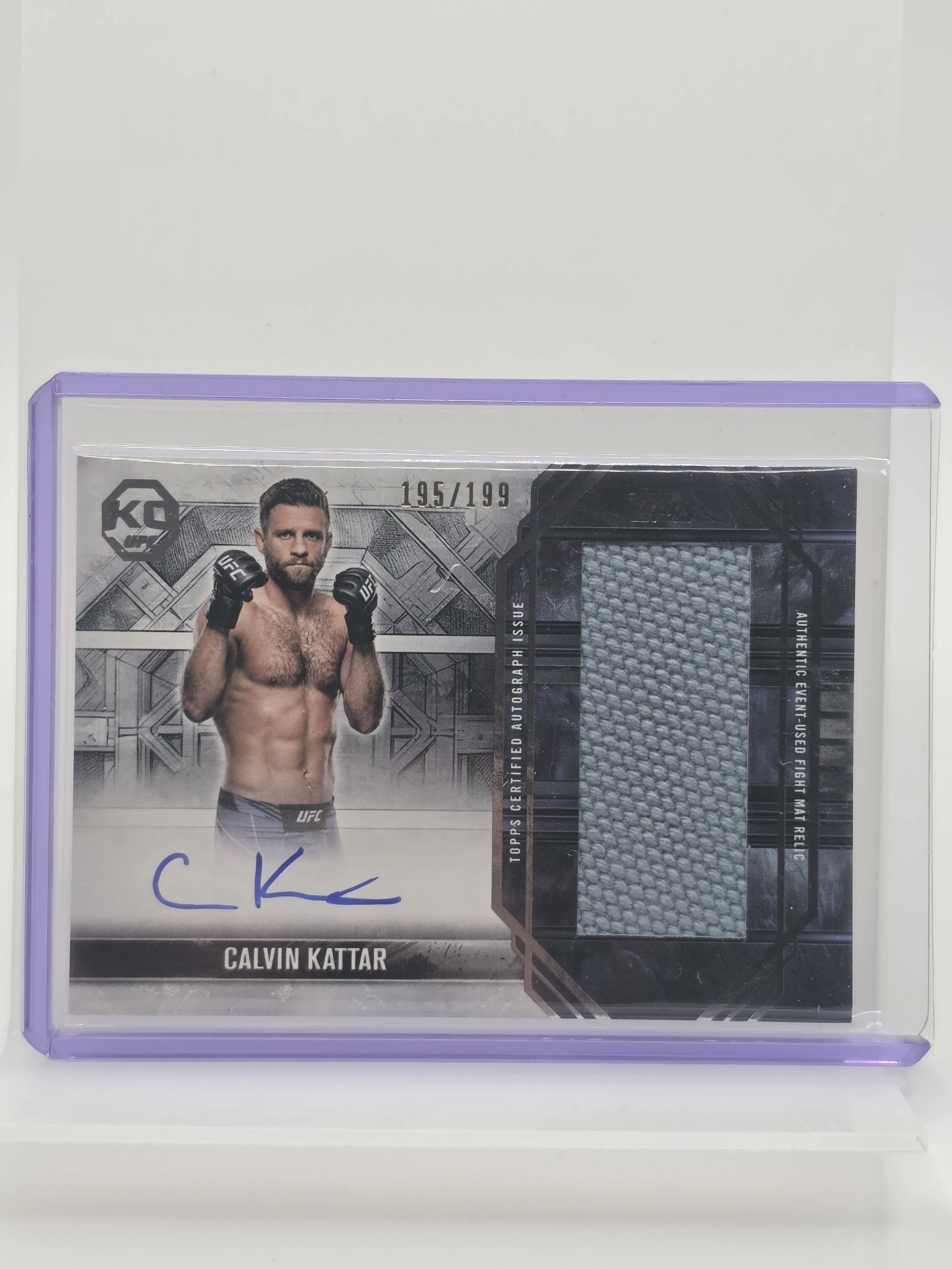 Calvin Kattar Topps 2025 KO Auto Patch 195/199