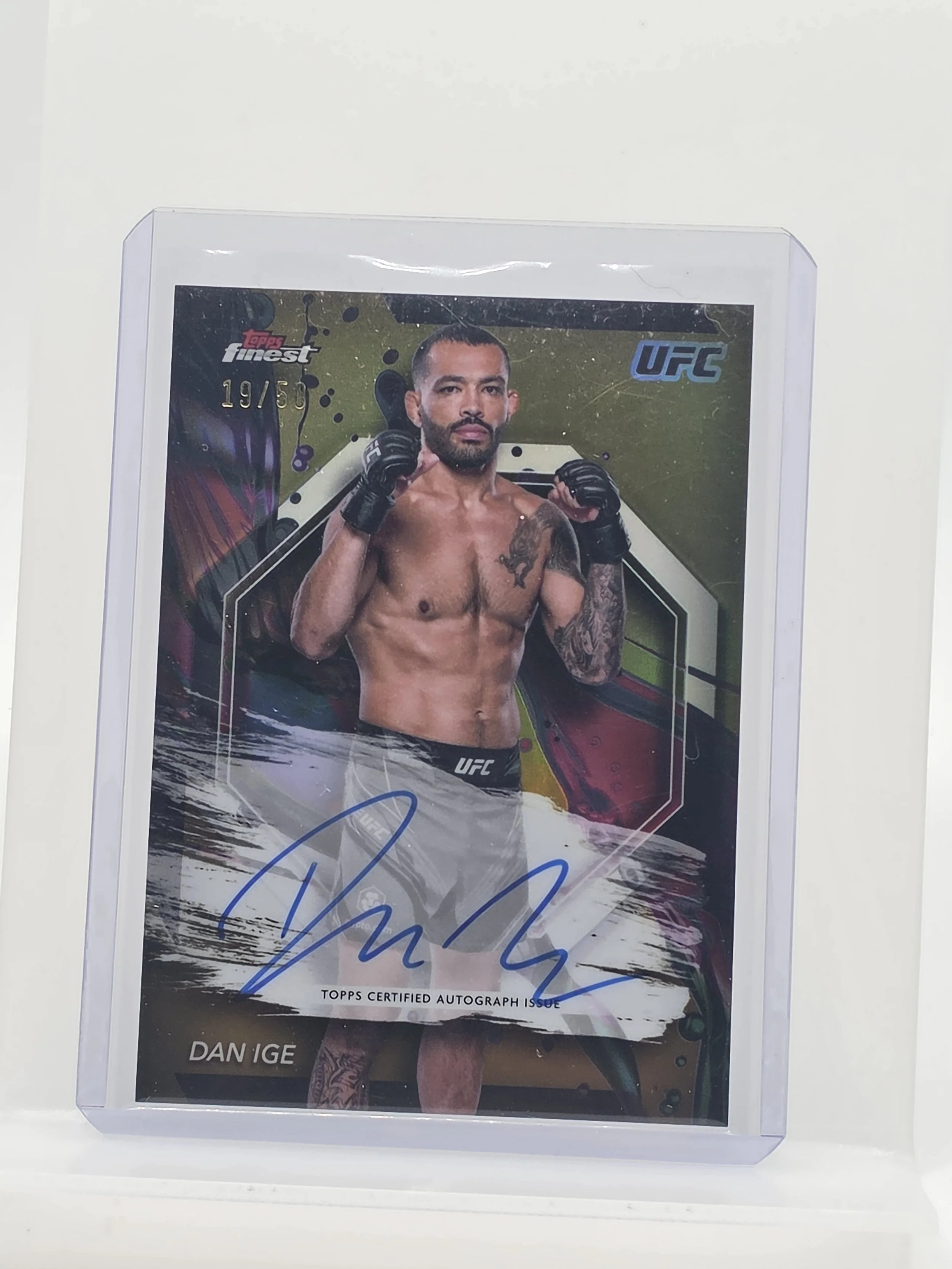 Dan Ige 2024 Topps Finest Gold Auto 19/50