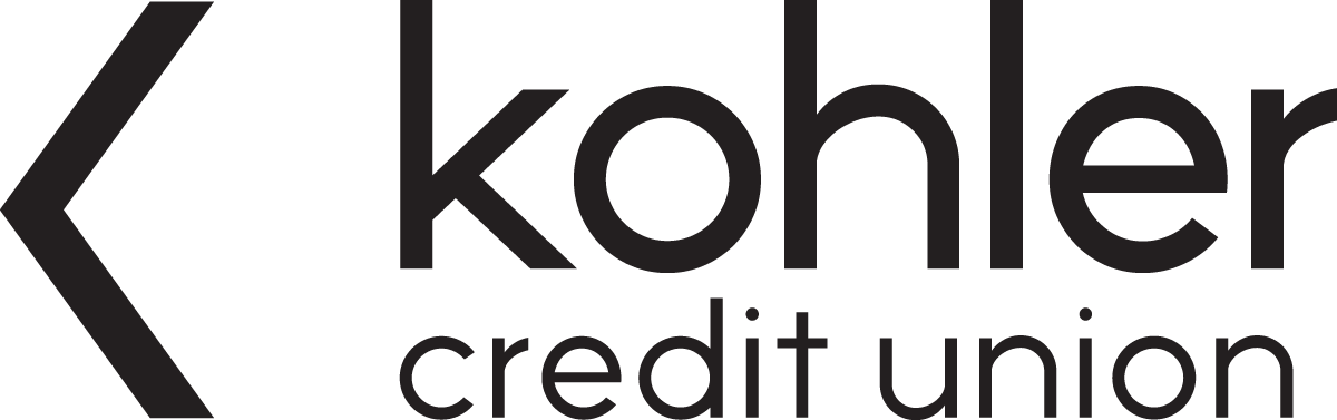 Kohler Credit Union logo in black on a white background.