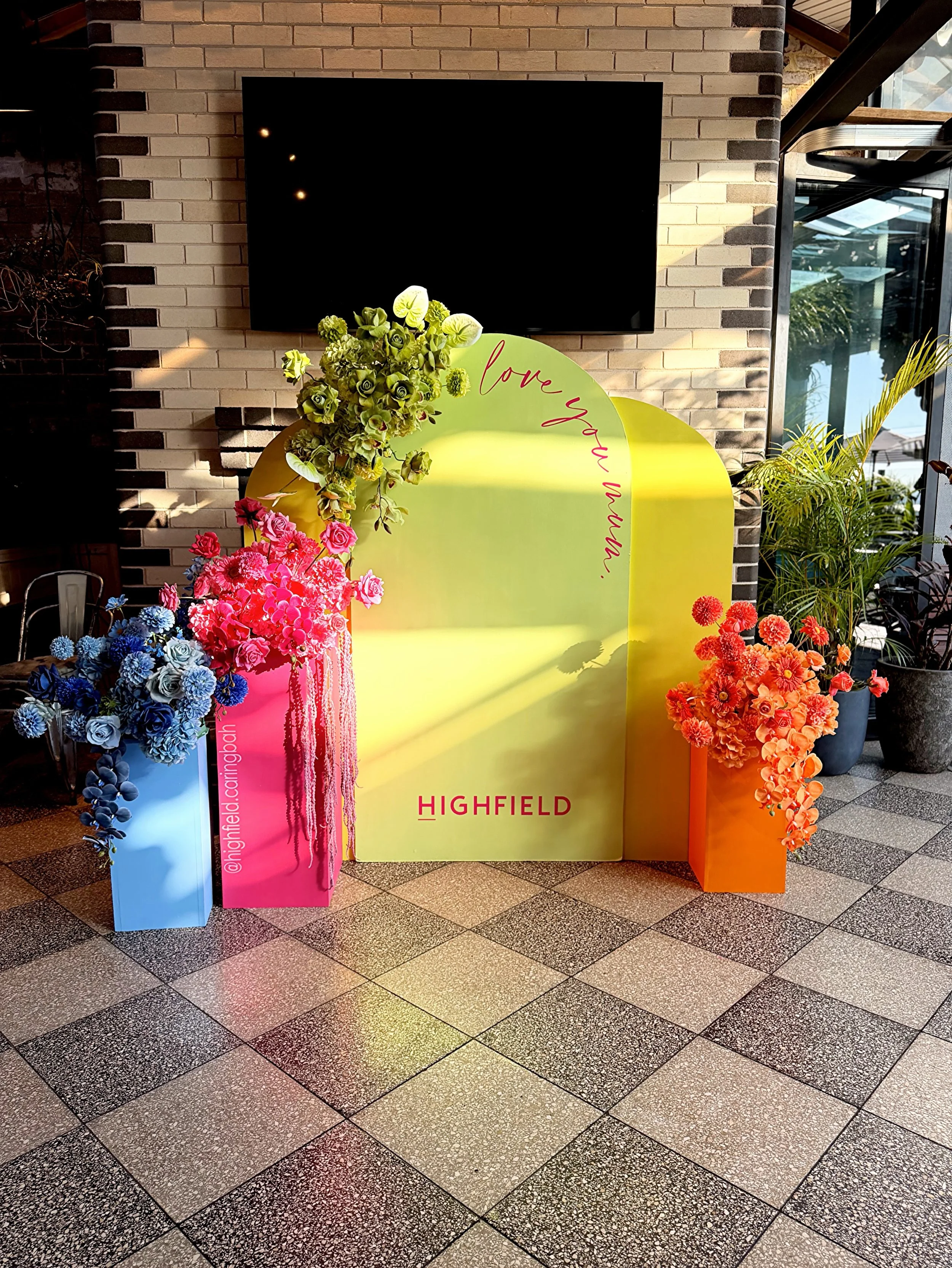 Full creative freedom and a whole lot of colour magic ✨🌈

This Mother&rsquo;s Day setup at Highfield was all about creating something bold, unexpected and completely immersive ! tying every colour back into our activation install while still feeling