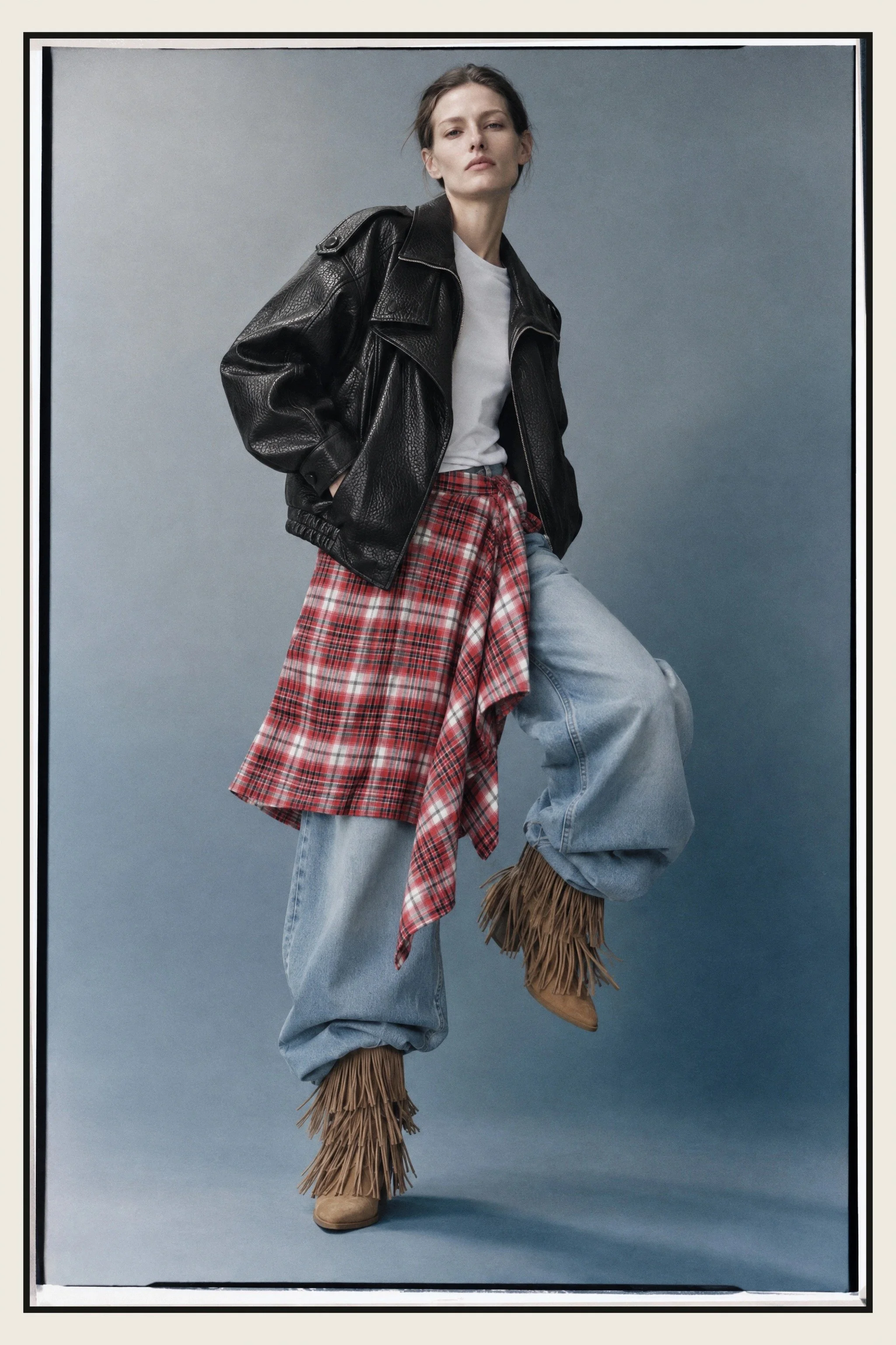 Plaid Pareo Skirt