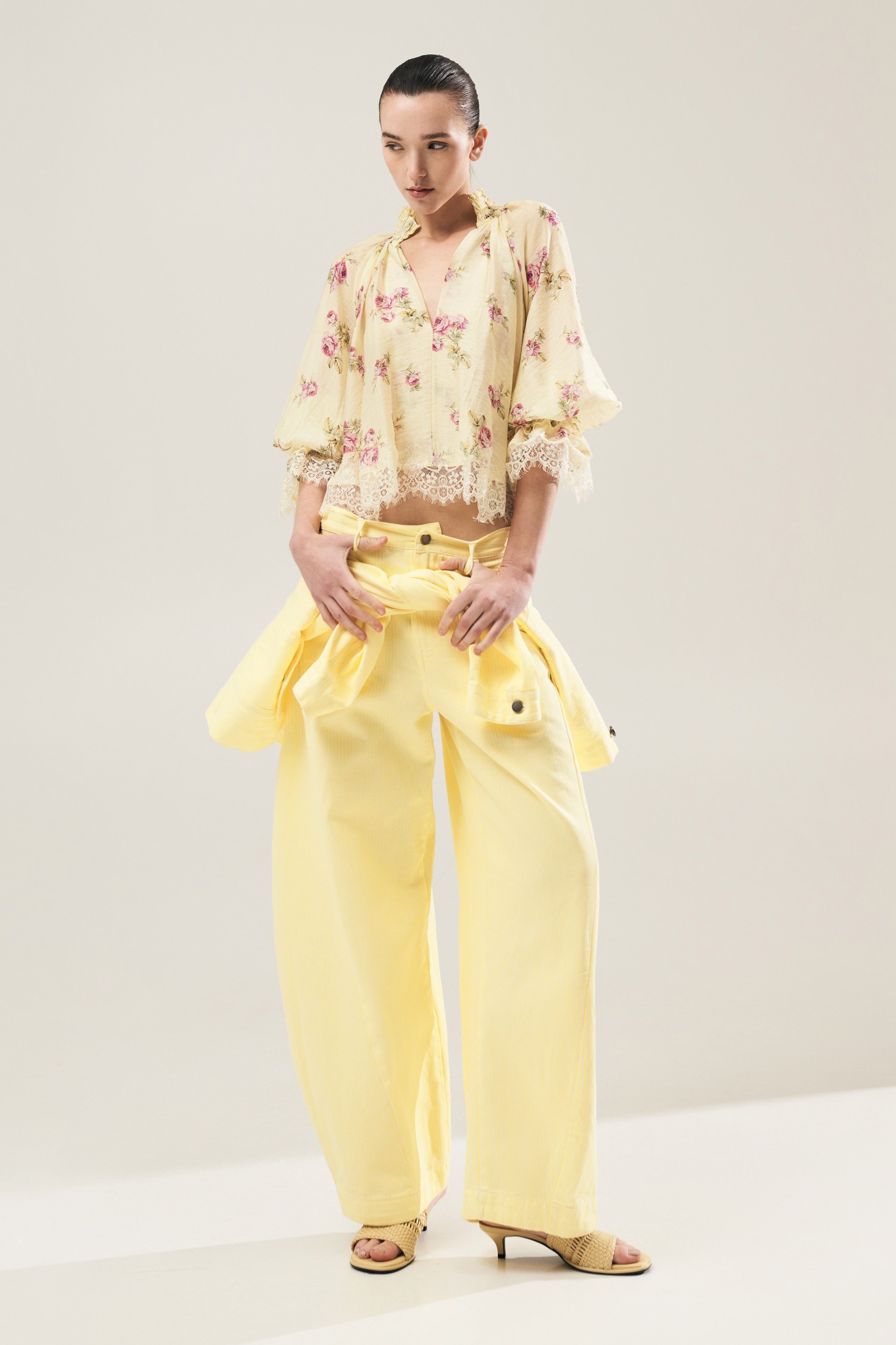 Yellow Striped Trousers