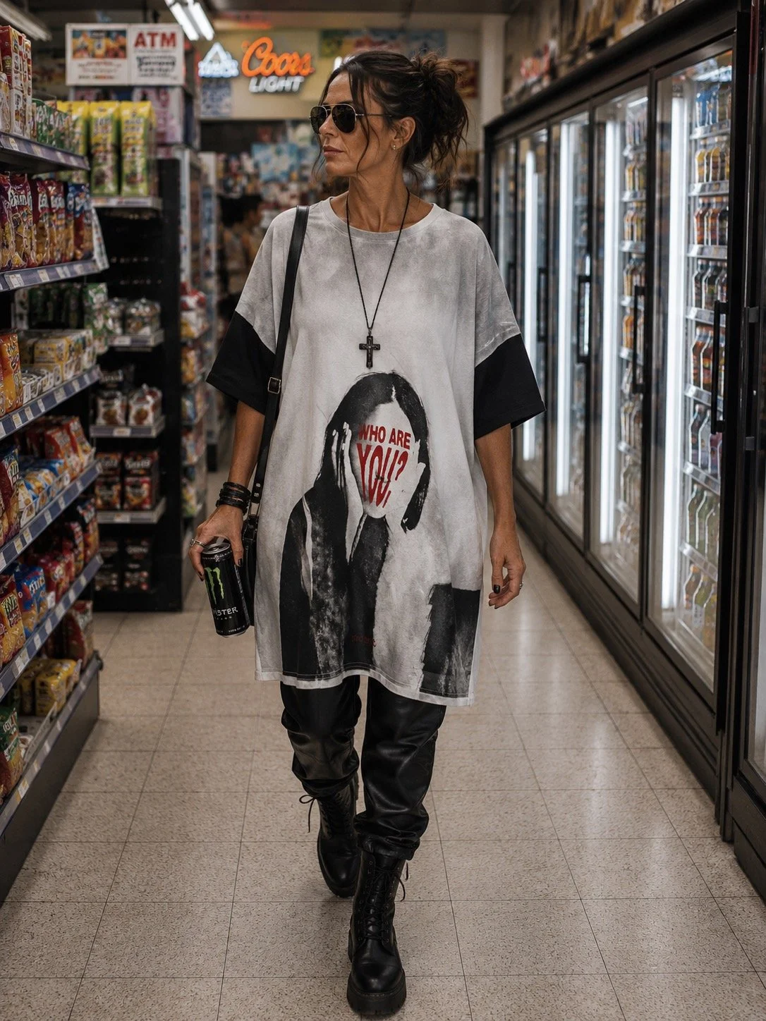 Oversized T-Shirt  "Who Are You"