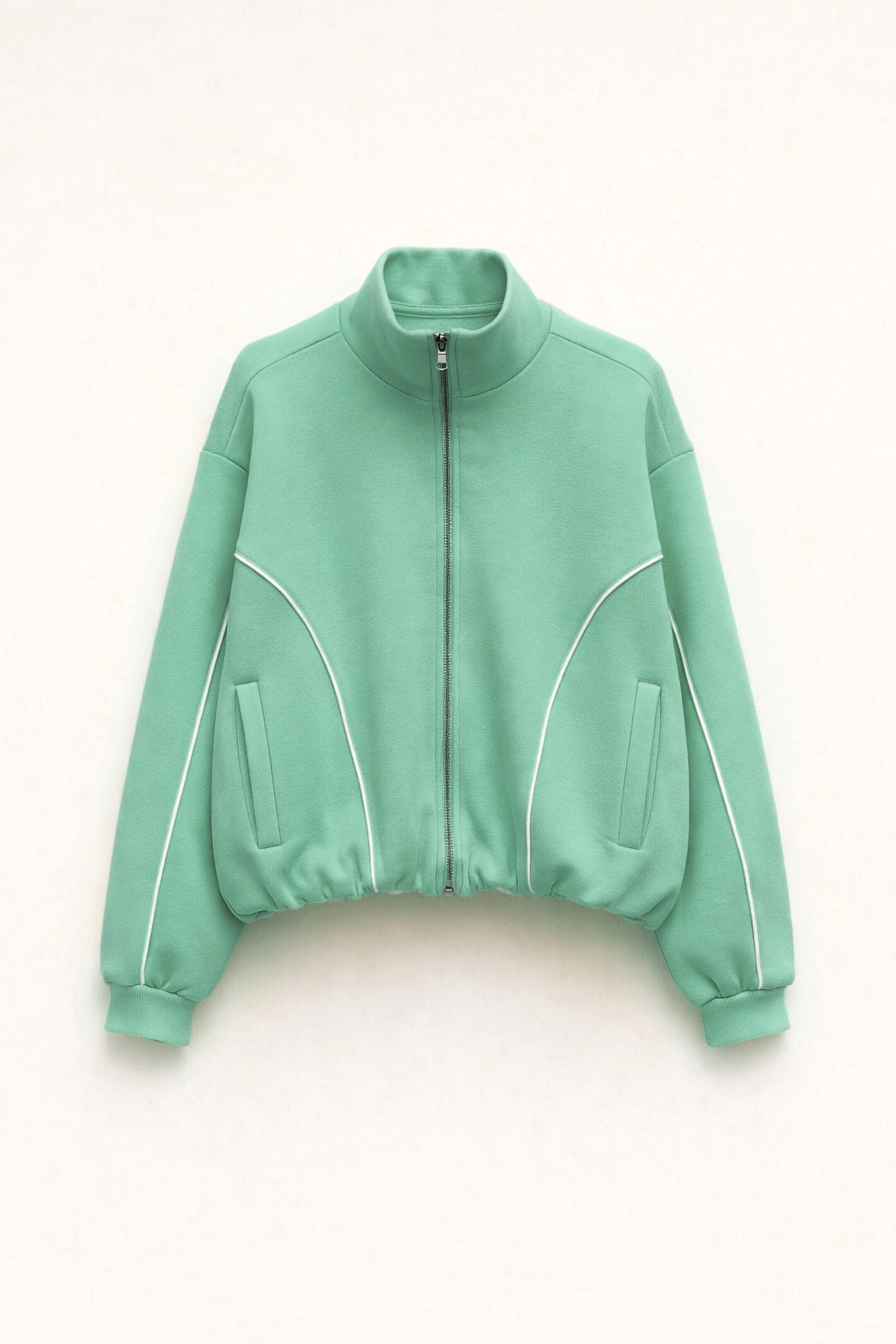 Sweatshirt Jacket - Water Green