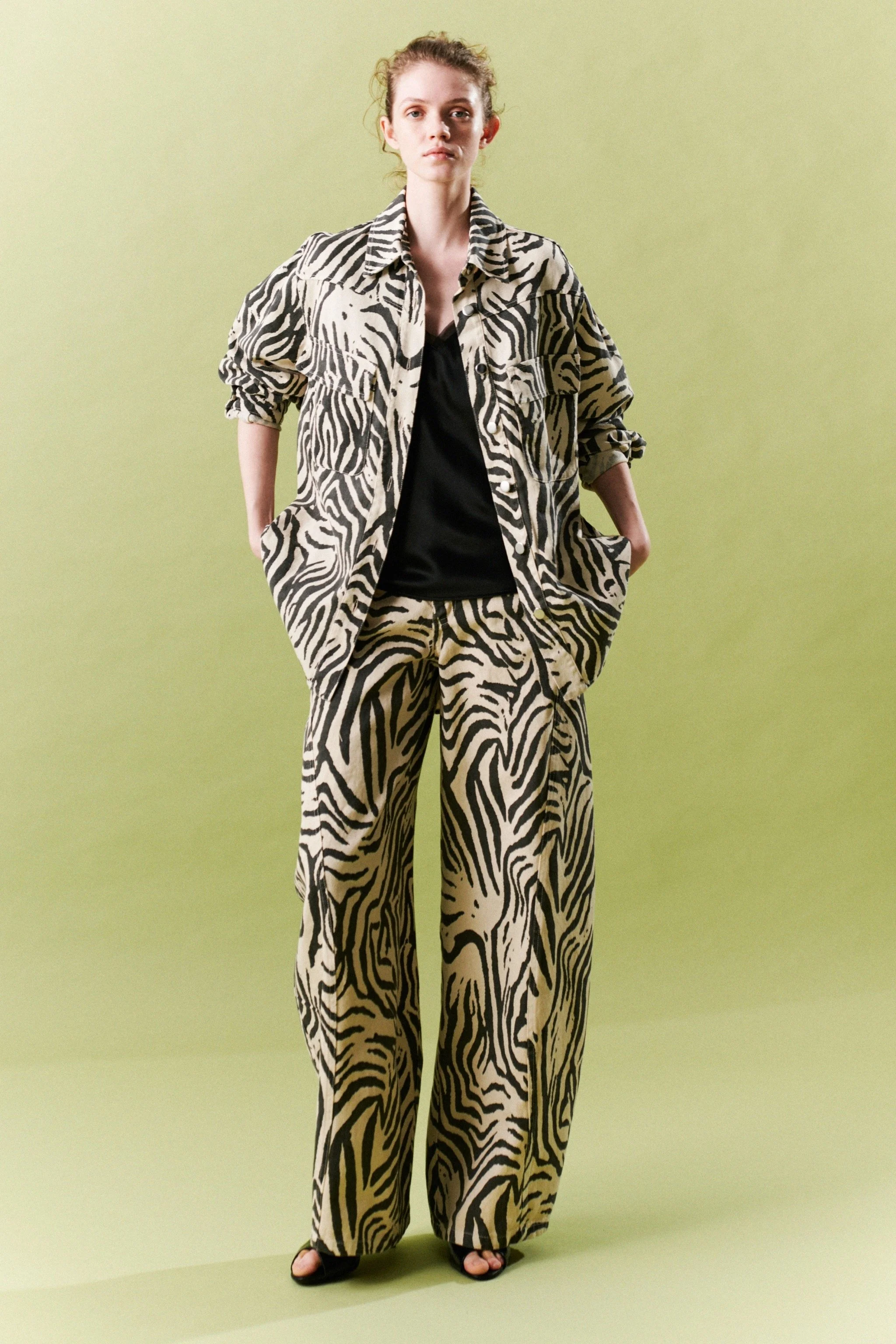 Zebra Barel Pants