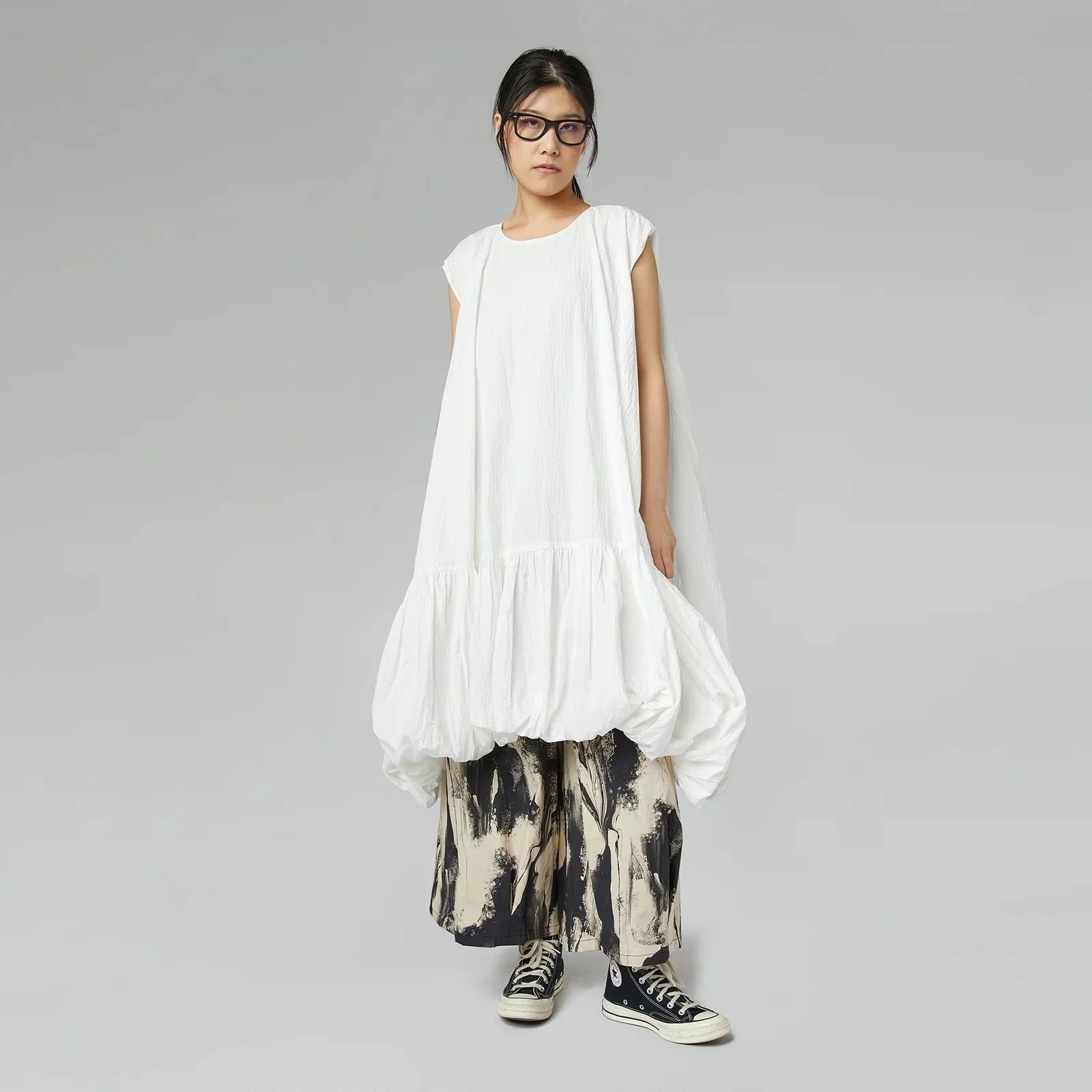 Brushstroke Cotton Pants