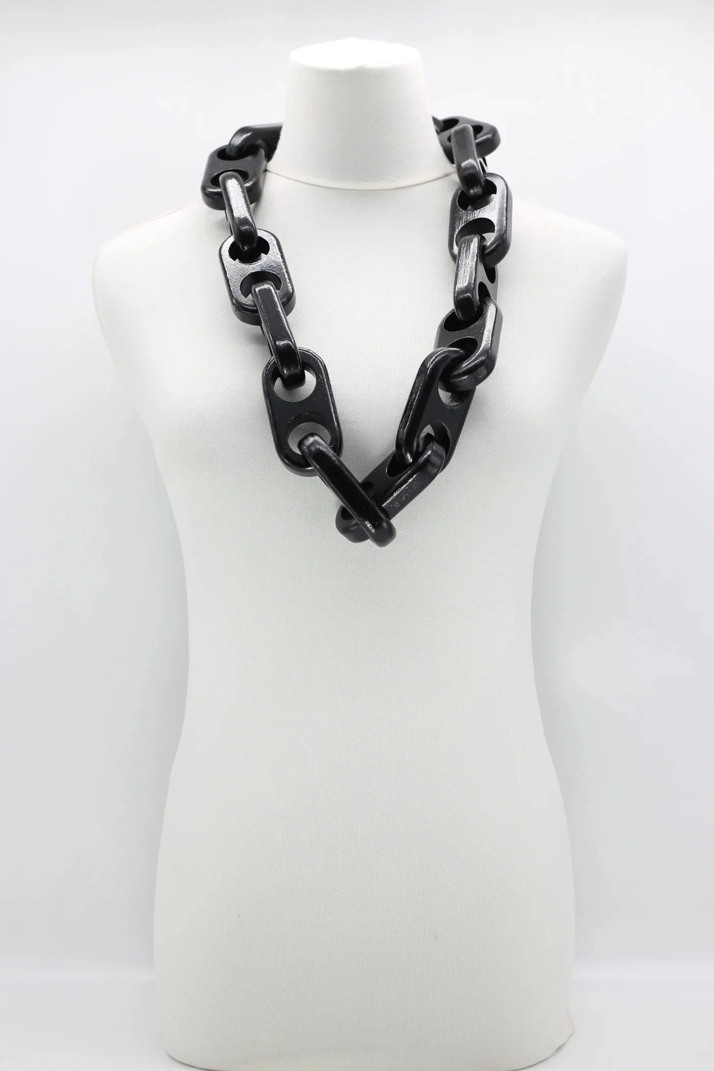 Recycled Wooden Double Holes Necklace