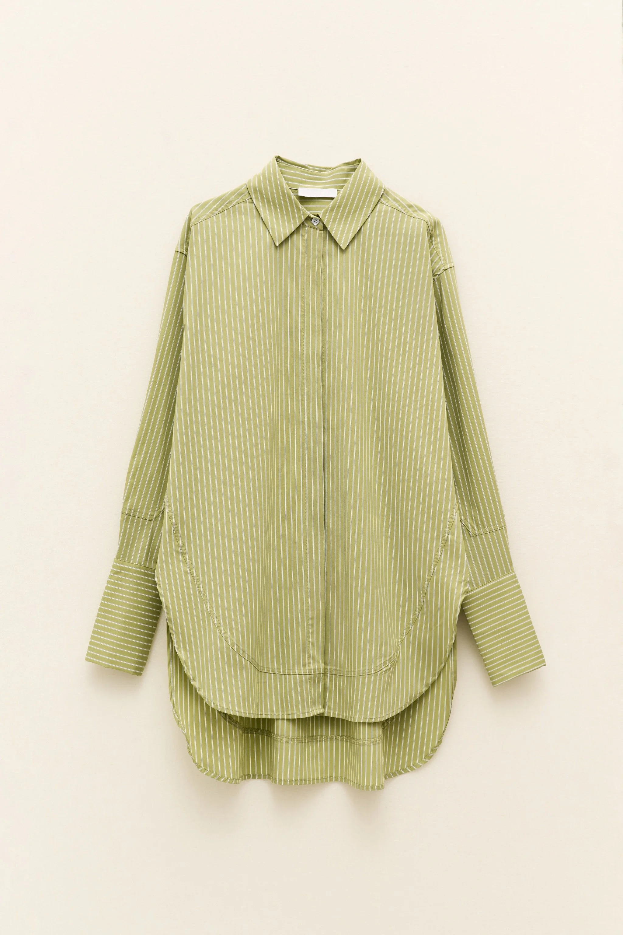Striped Shirt - Olive Green