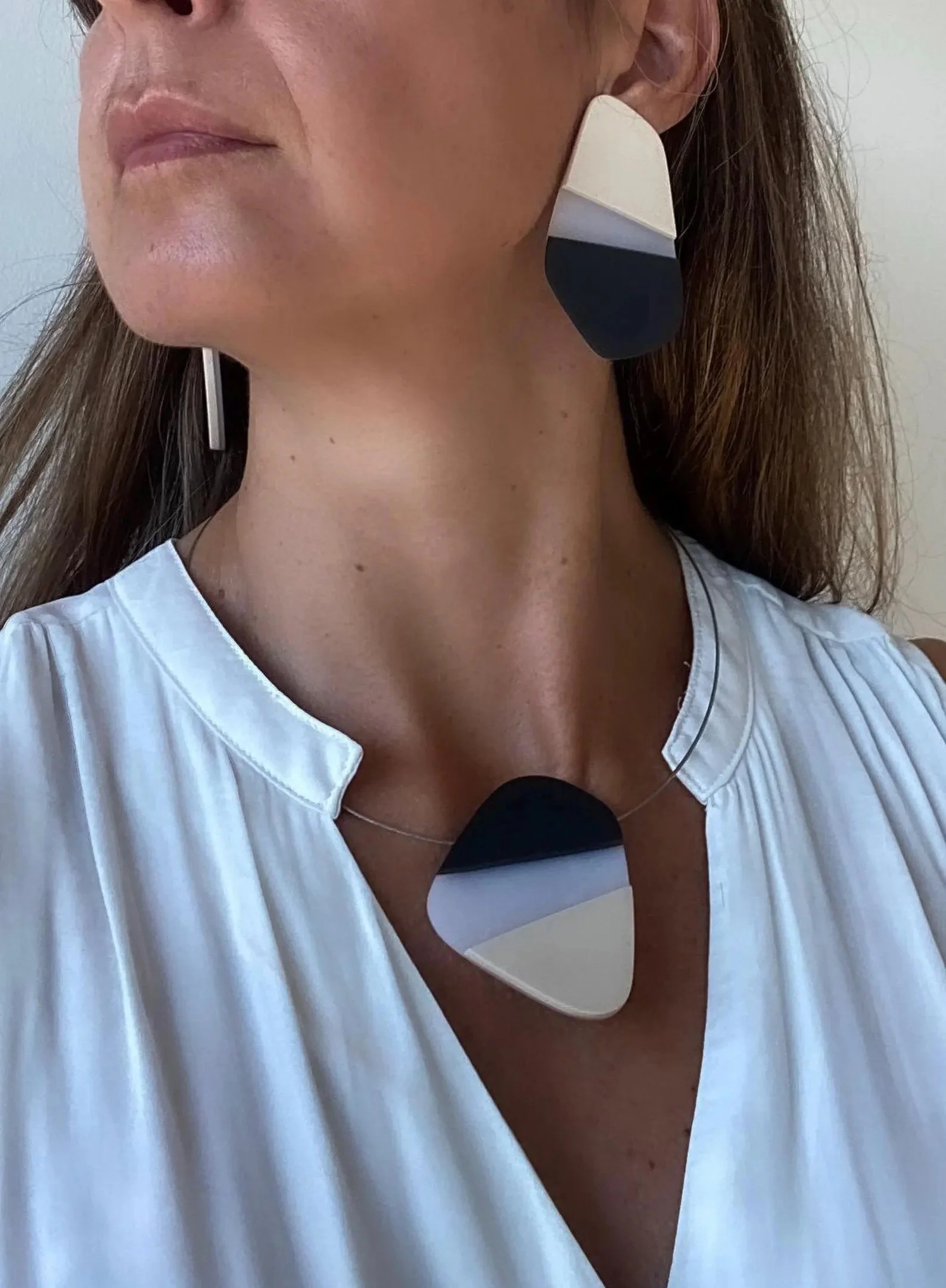 Translucent Asymmetrical Earrings