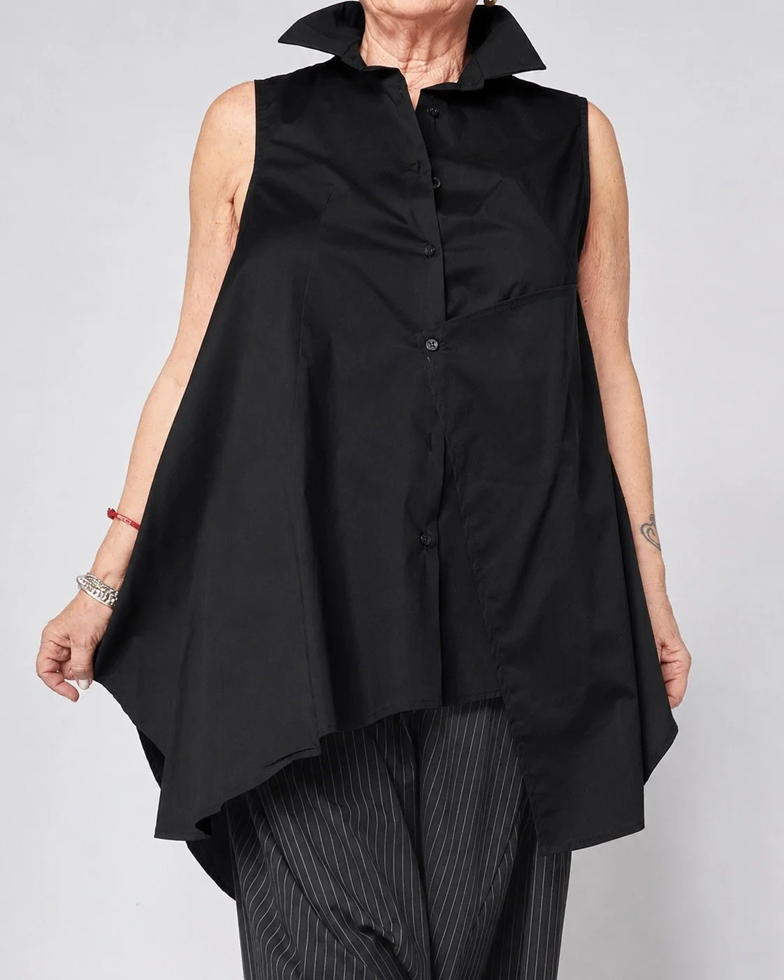 Asymmetric Sleeveless Shirt