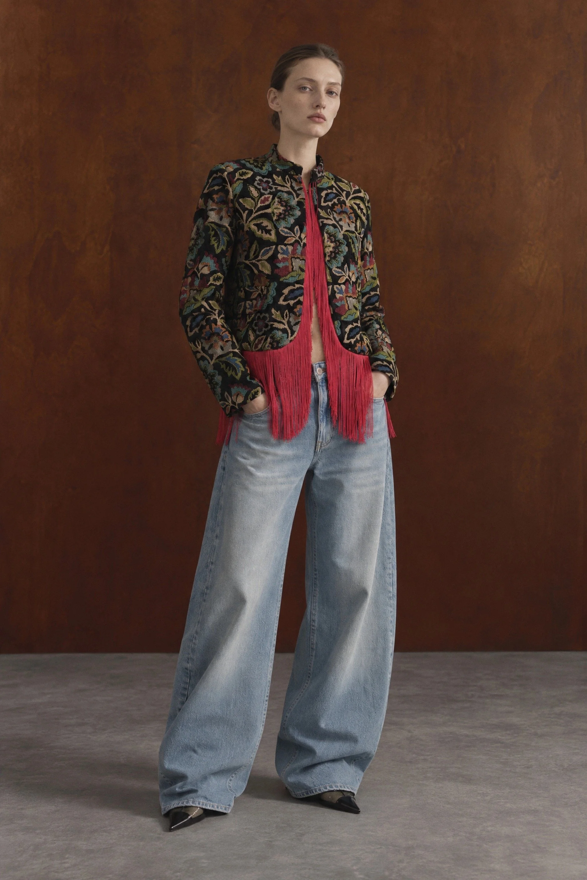 Jacquard Short Jacket