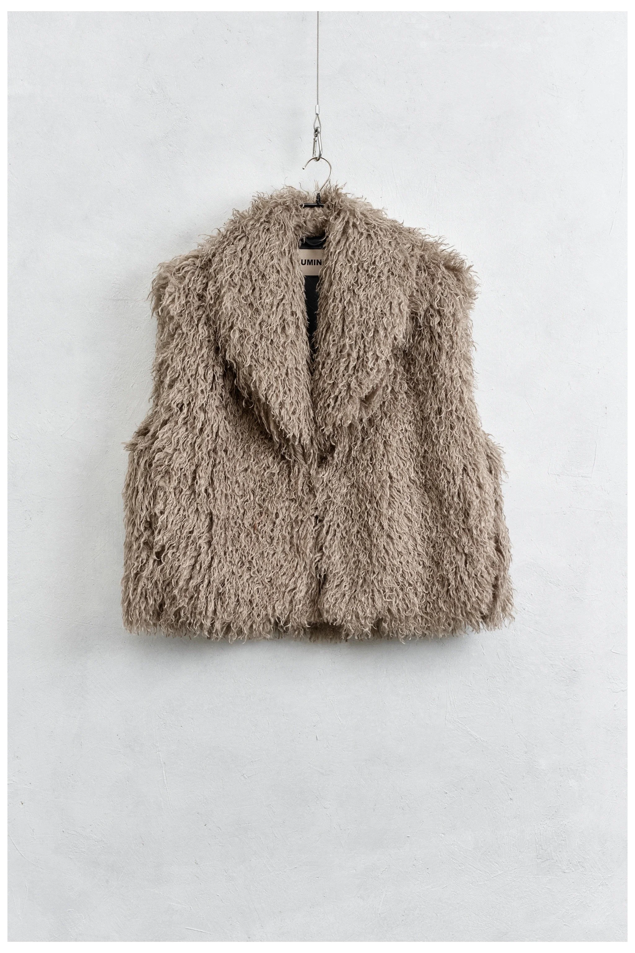 Fur Vest - Light Brown