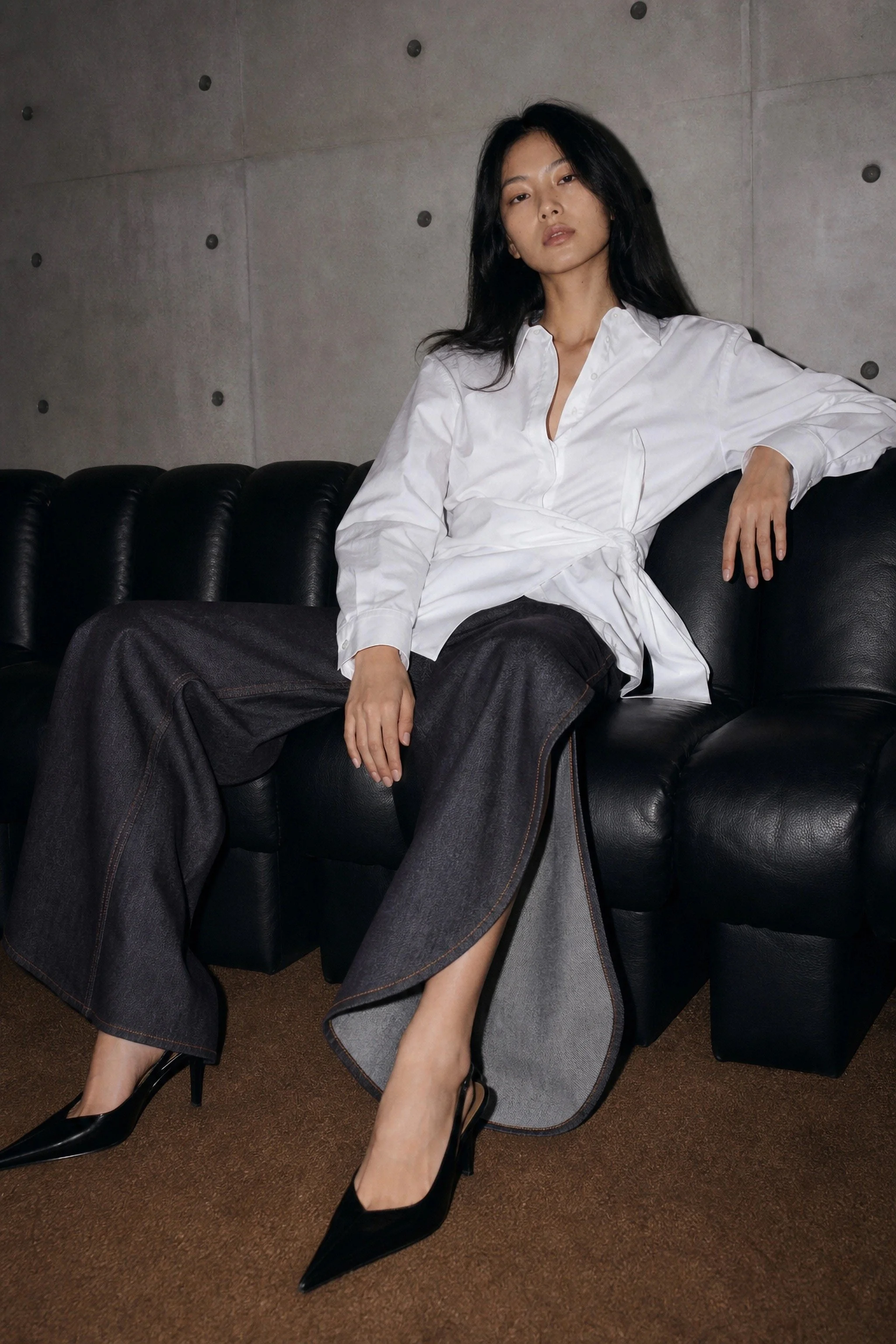 Petal Denim Trousers