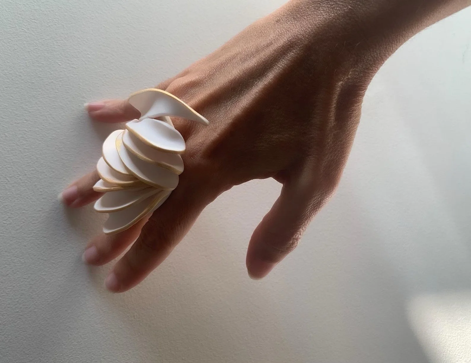 Leaf Ring - Off White