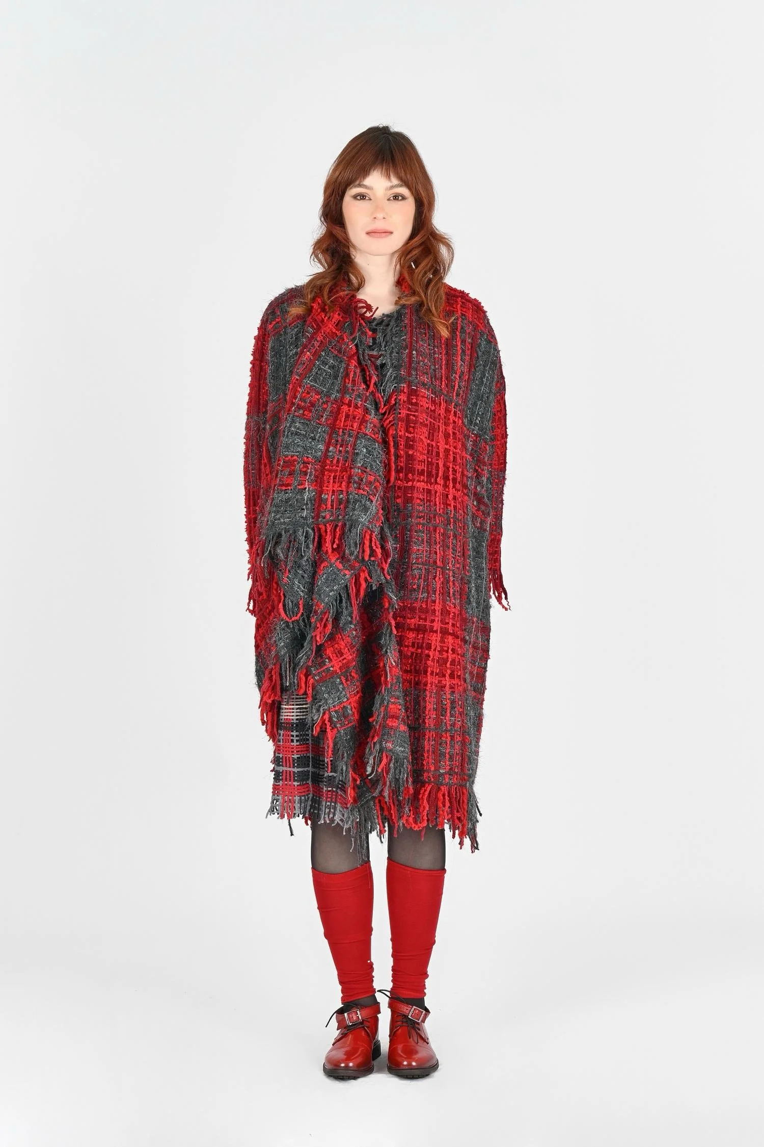 Kimono-Style Coat - Pé de Chumbo