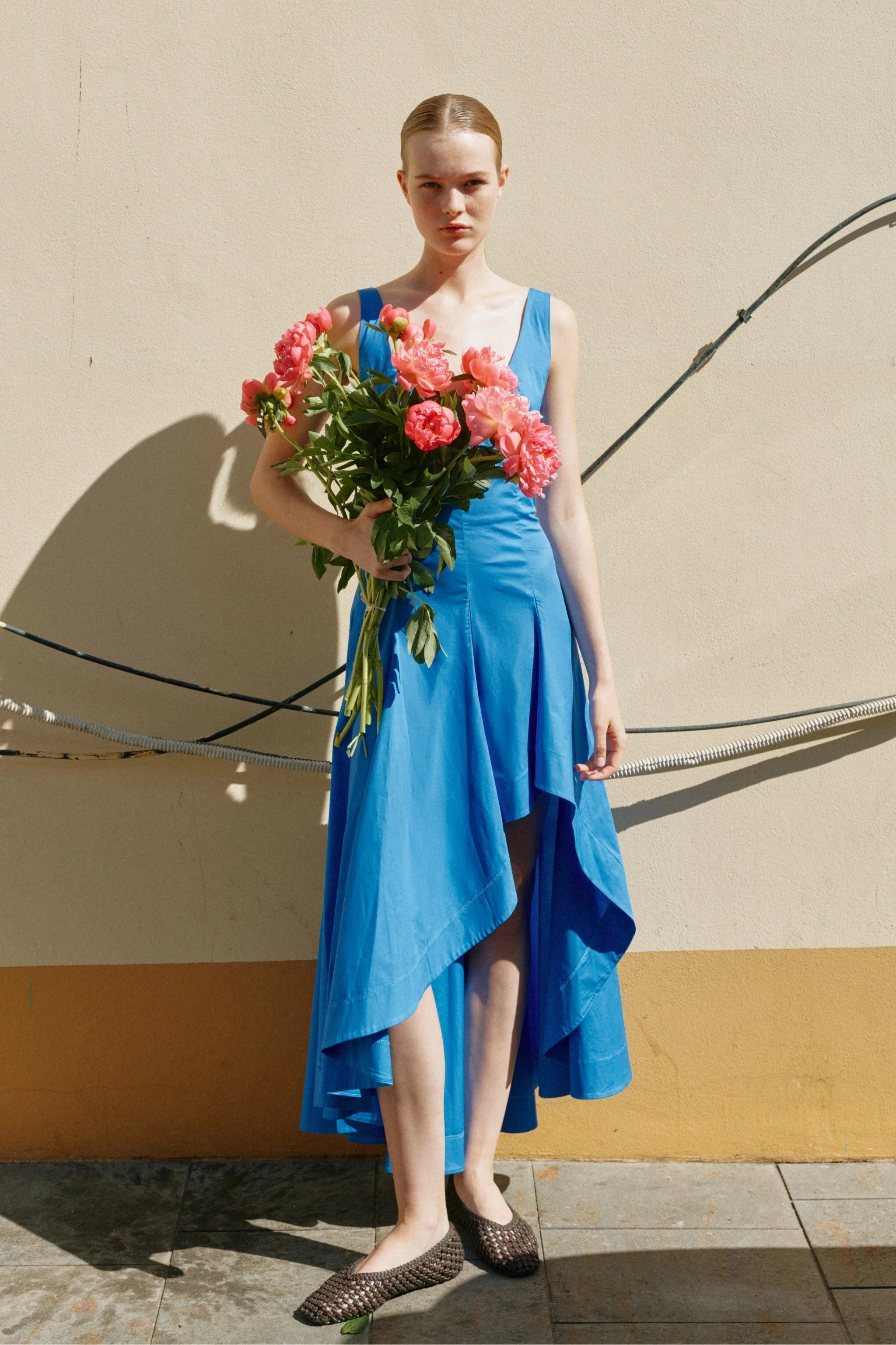 Asymmetrical Dress - Blue