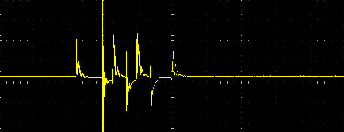 2010 Jaguar XK Oscilloscope reading during diagnostic