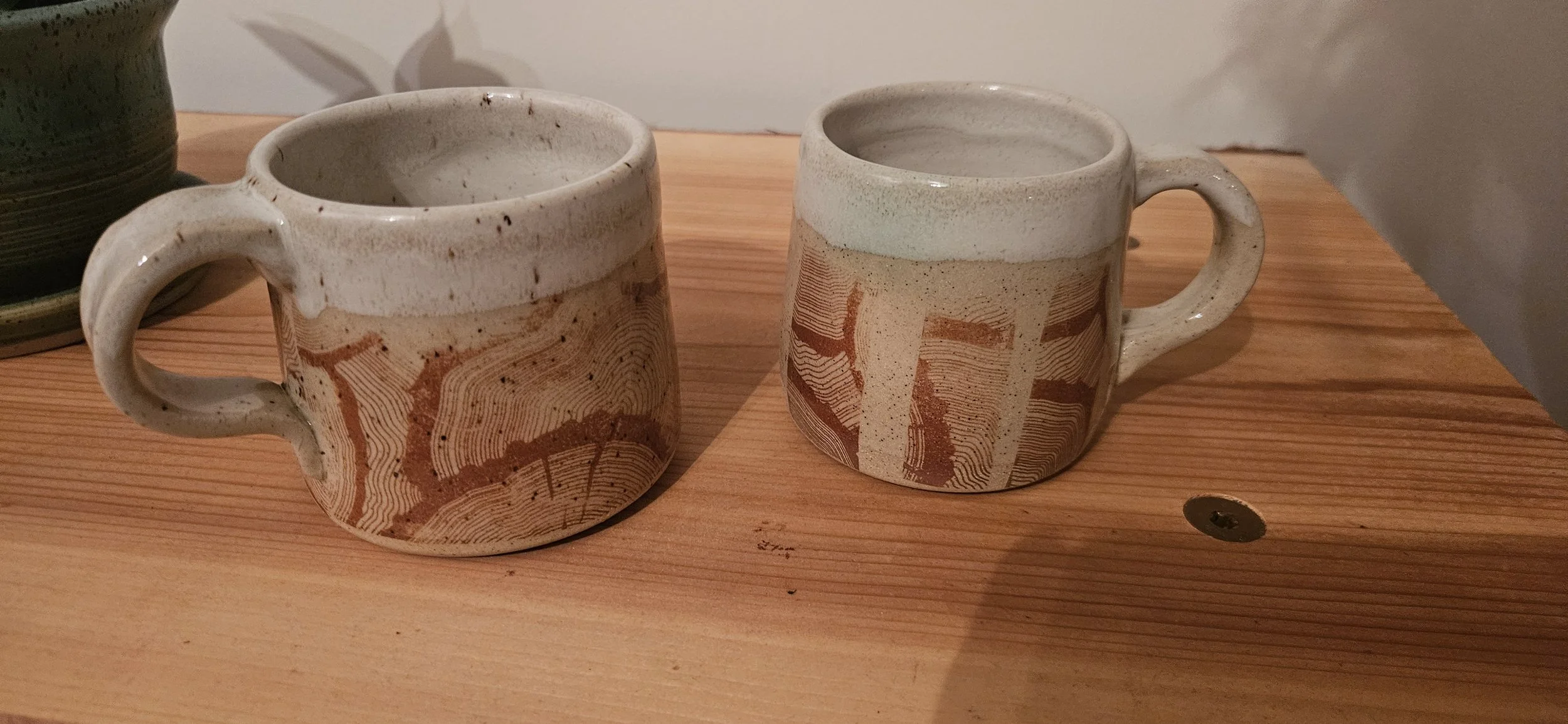 Wood rings mugs