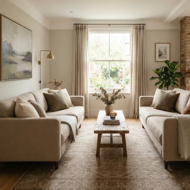 Two Sofa Living Room Ideas