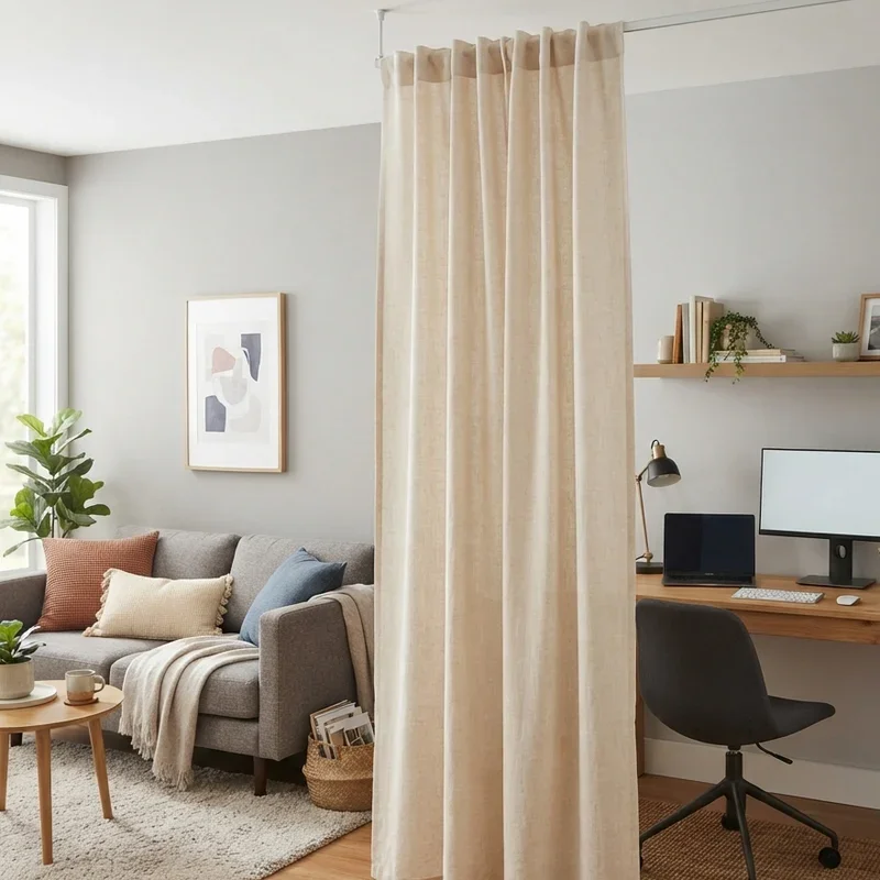 Home Office in Living Room Ideas