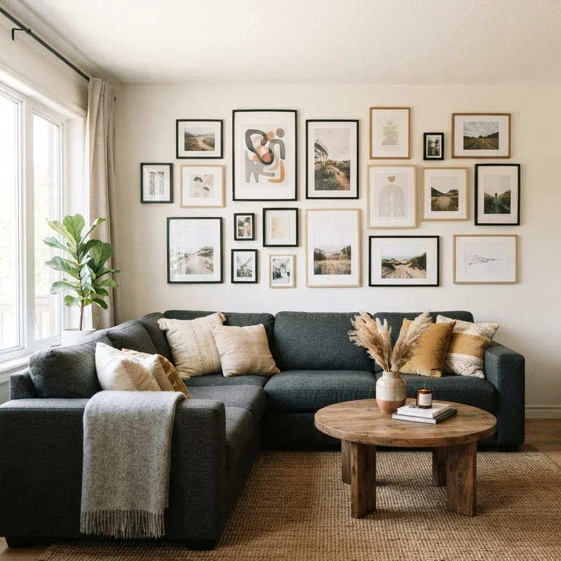 Dark Grey Sectional Living Room Ideas