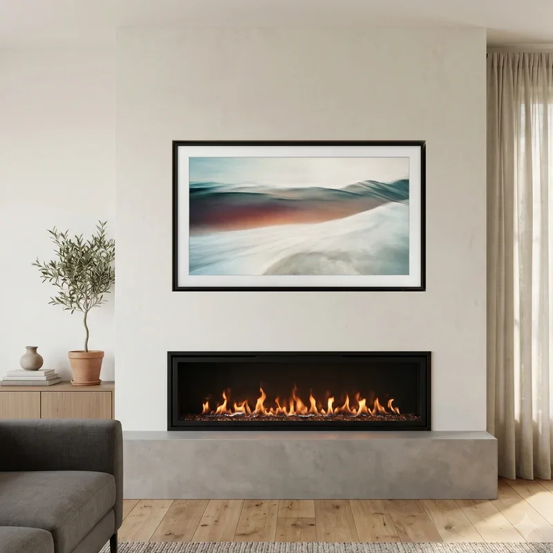 Electric Fireplace Ideas With TV Above