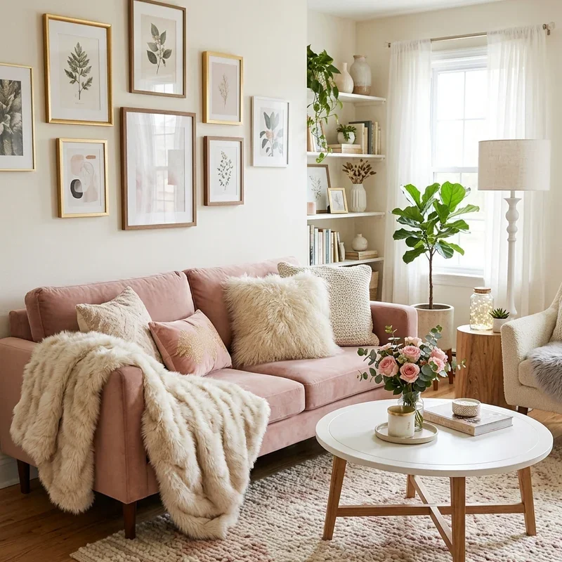 Girly Living Room Ideas