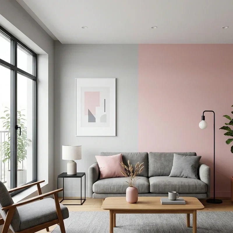 Pink and Grey Living Room Ideas