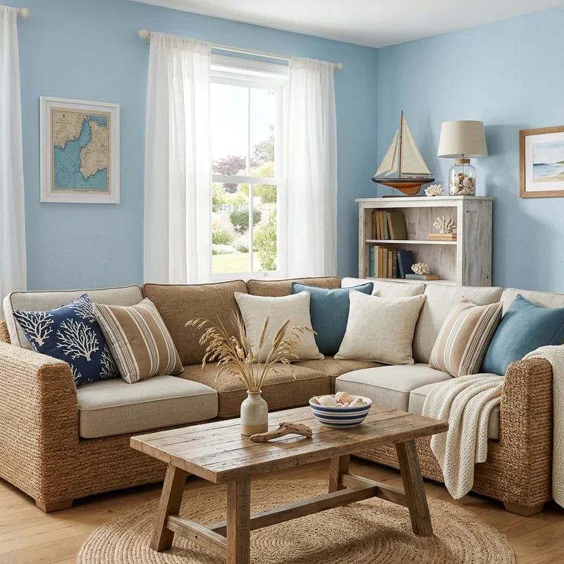 Blue and Brown Living Room Ideas