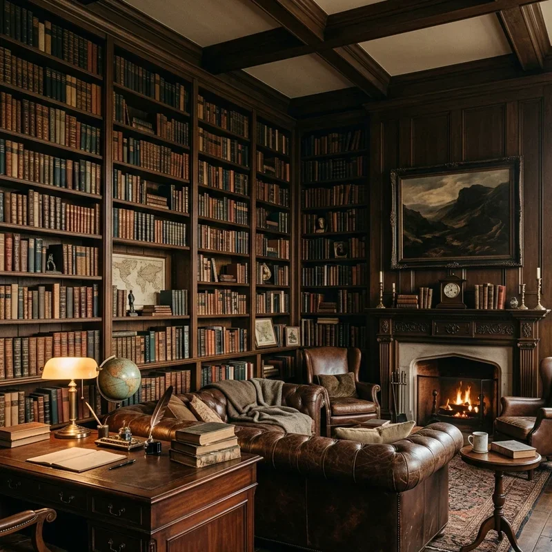 Dark Academia Living Room Ideas