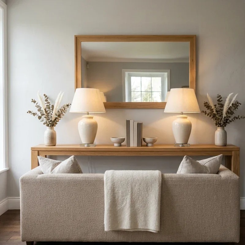 Living Room Sofa Table Decor Ideas