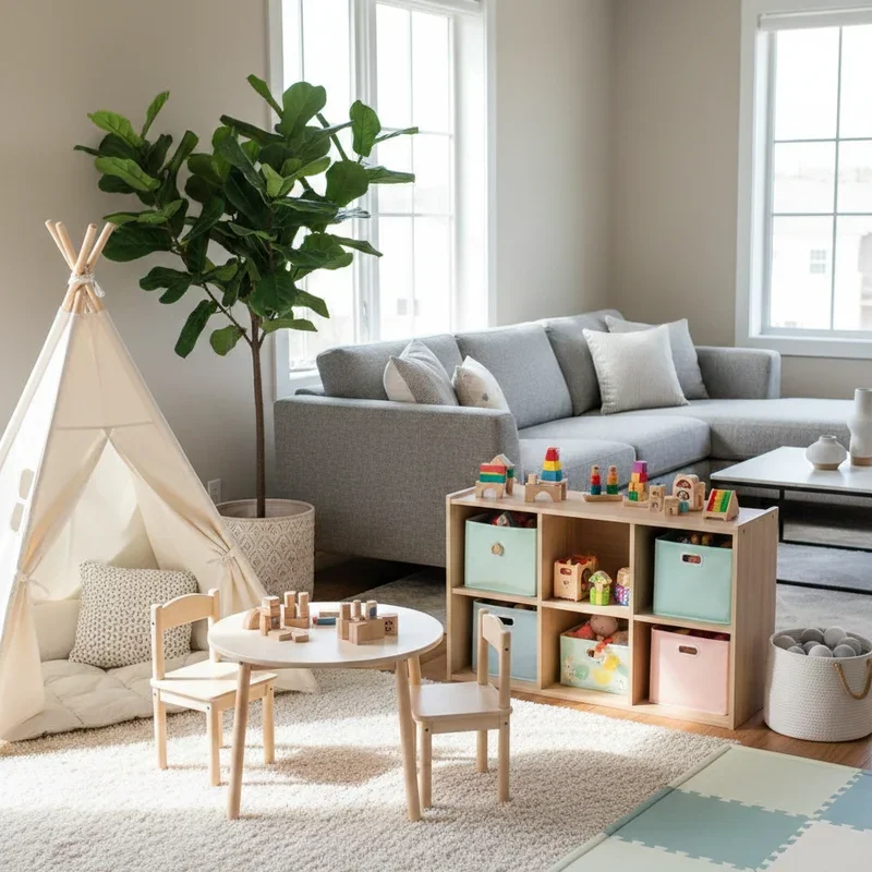 Play Area in Living Room Ideas