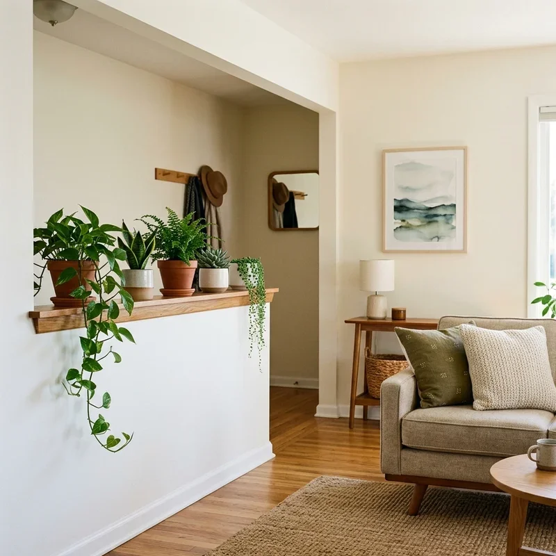 Half Wall Living Room Ideas