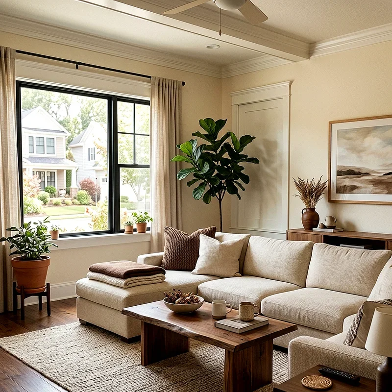 Brown and Cream Living Room Ideas