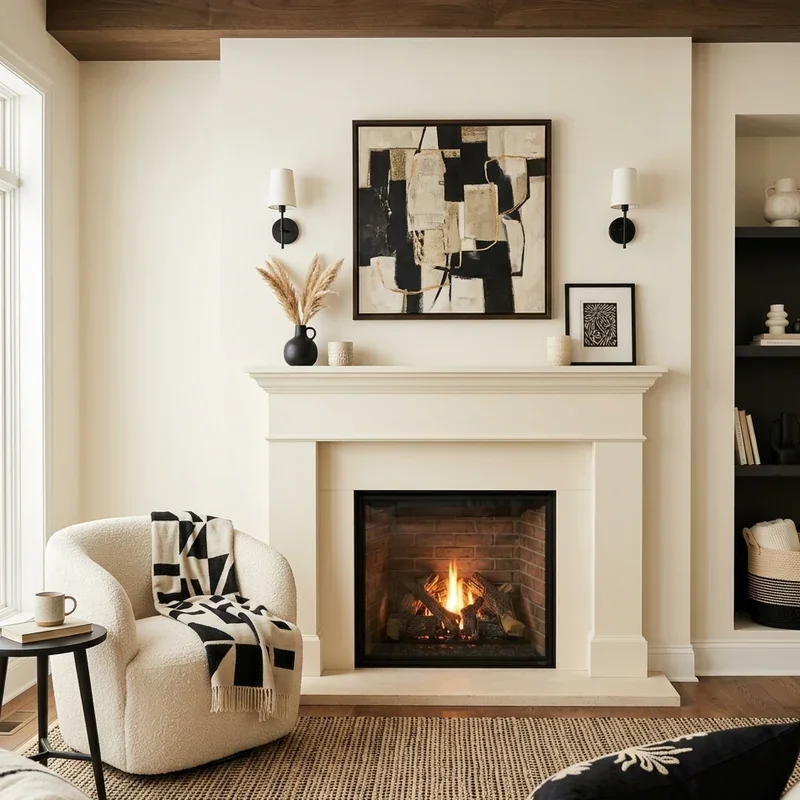 Black and Cream Living Room Ideas