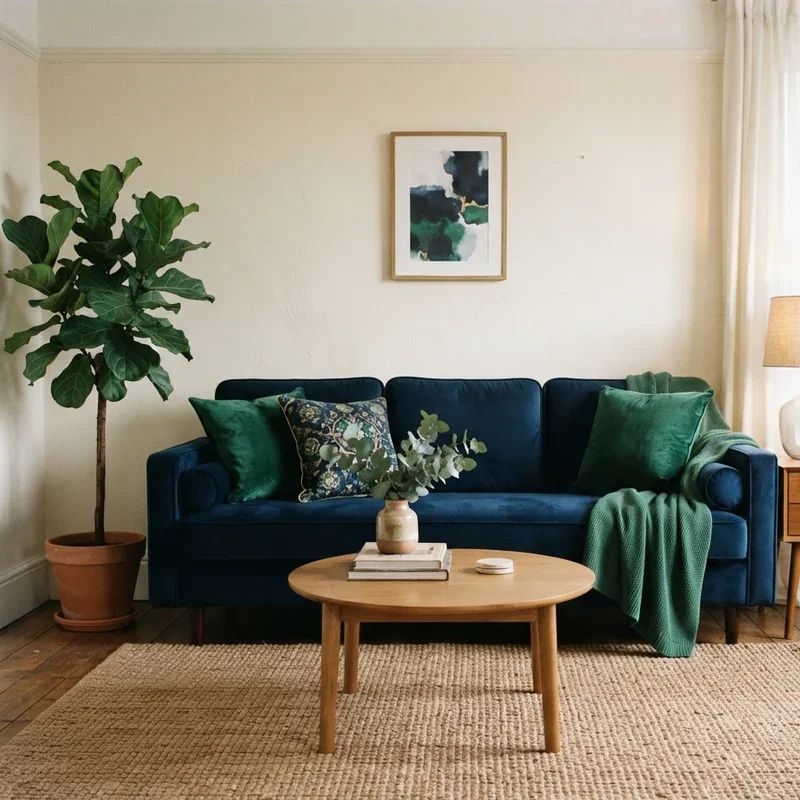 Navy Couch Living Room Ideas
